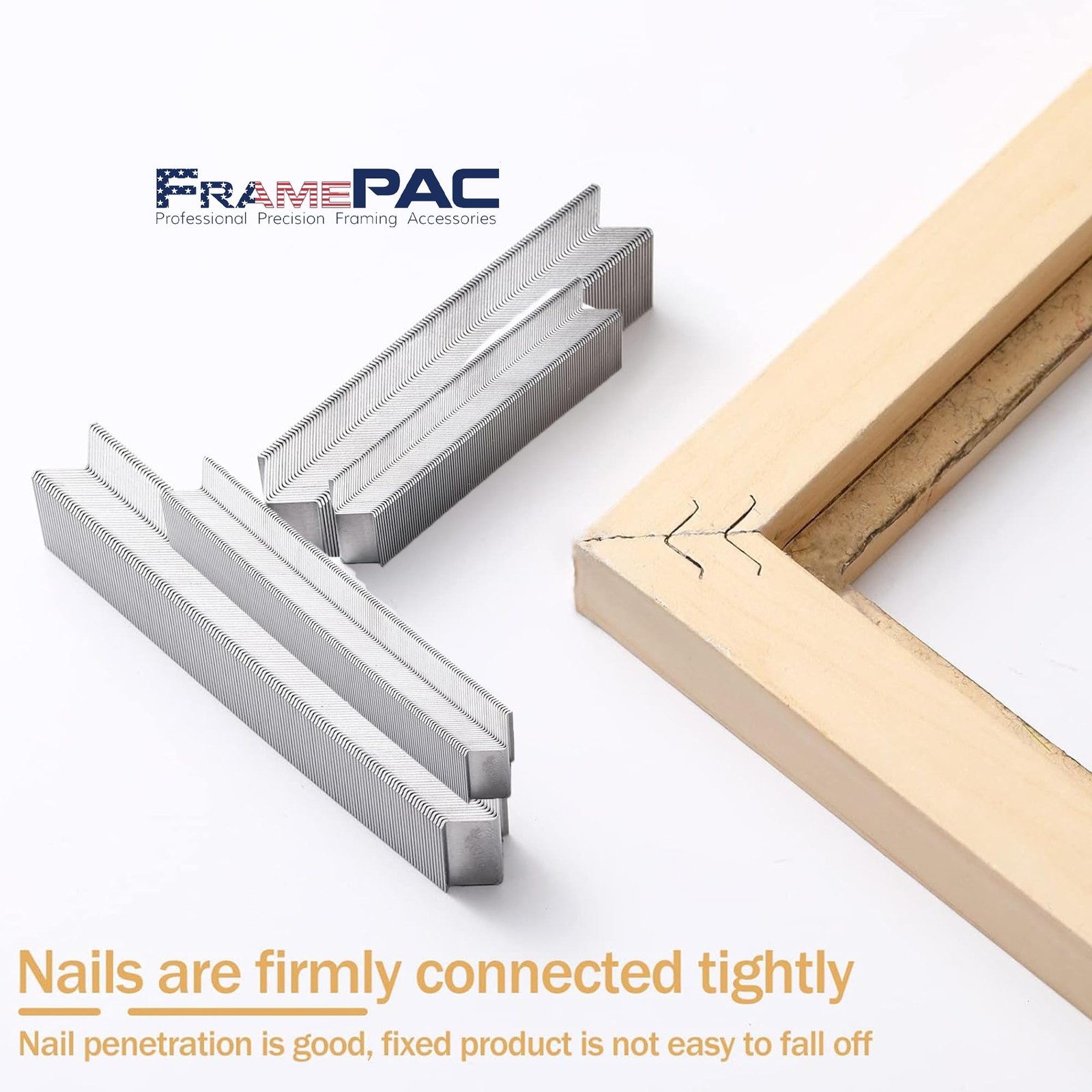 FramePac V Nails for Picture Frames Hardwood 10mm (3/8 Inch) 3/8 inch [10mm]