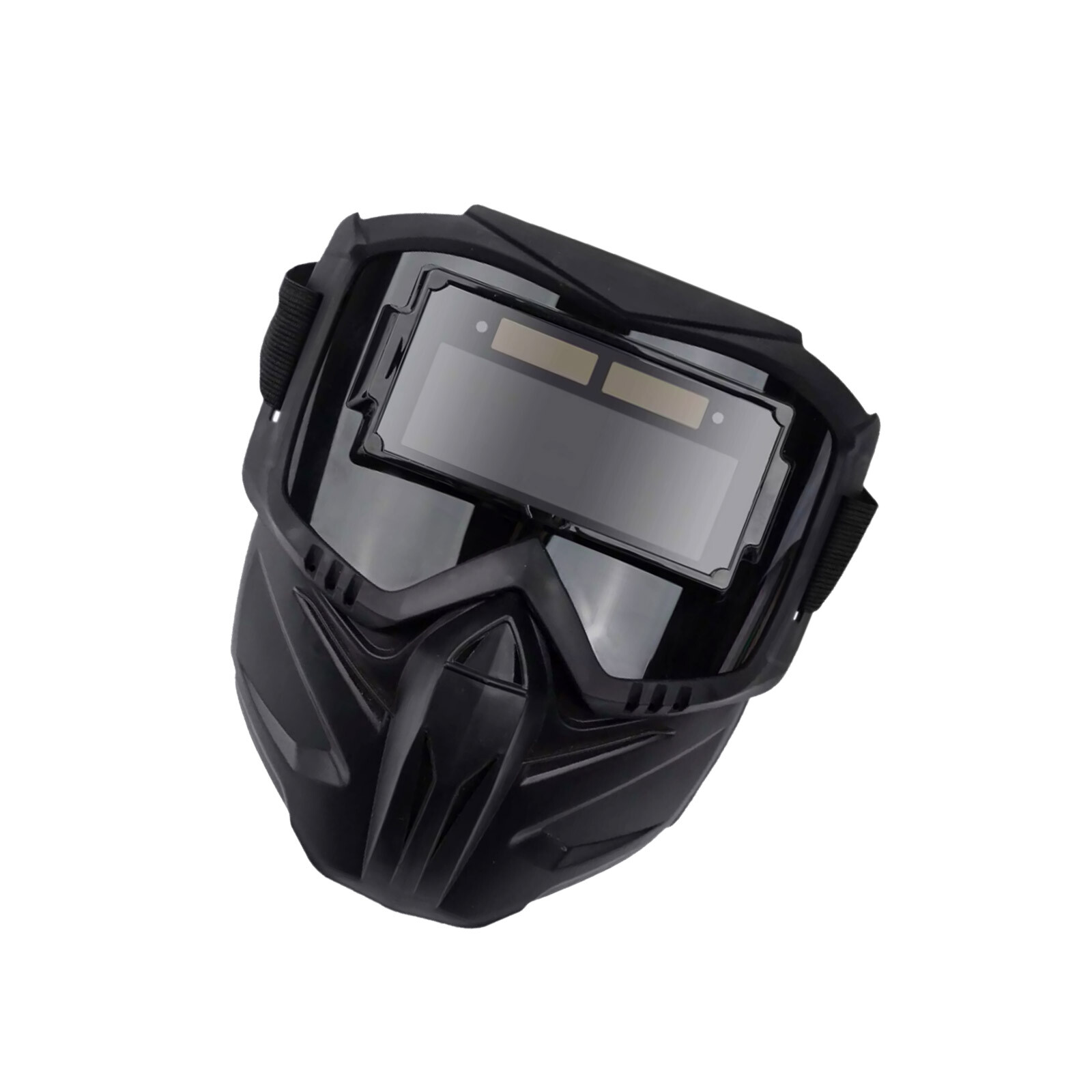 NEW True Color Auto Darkening Welding Glasses Flame Resistant Welder Mask Black