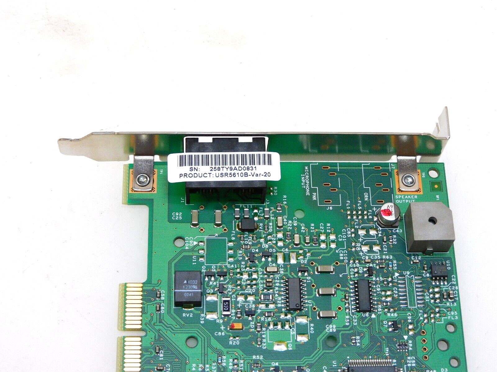 U.S. ROBOTICS 1.012.0778-D PC BOARD USR5610B-VAR-20 CJEMUL-35739-M5-E REN:0.1B