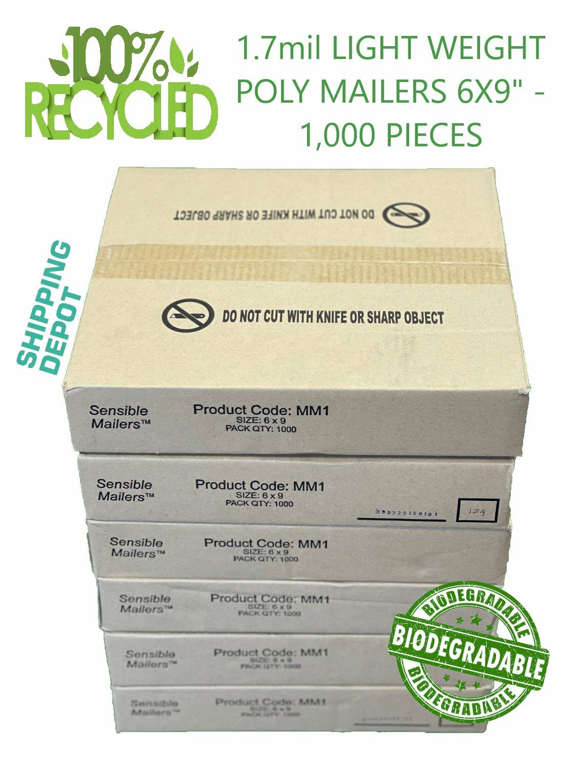 Fully Recycled Poly Mailers Earth Friendly Shipping Bags – Sensible Mailers