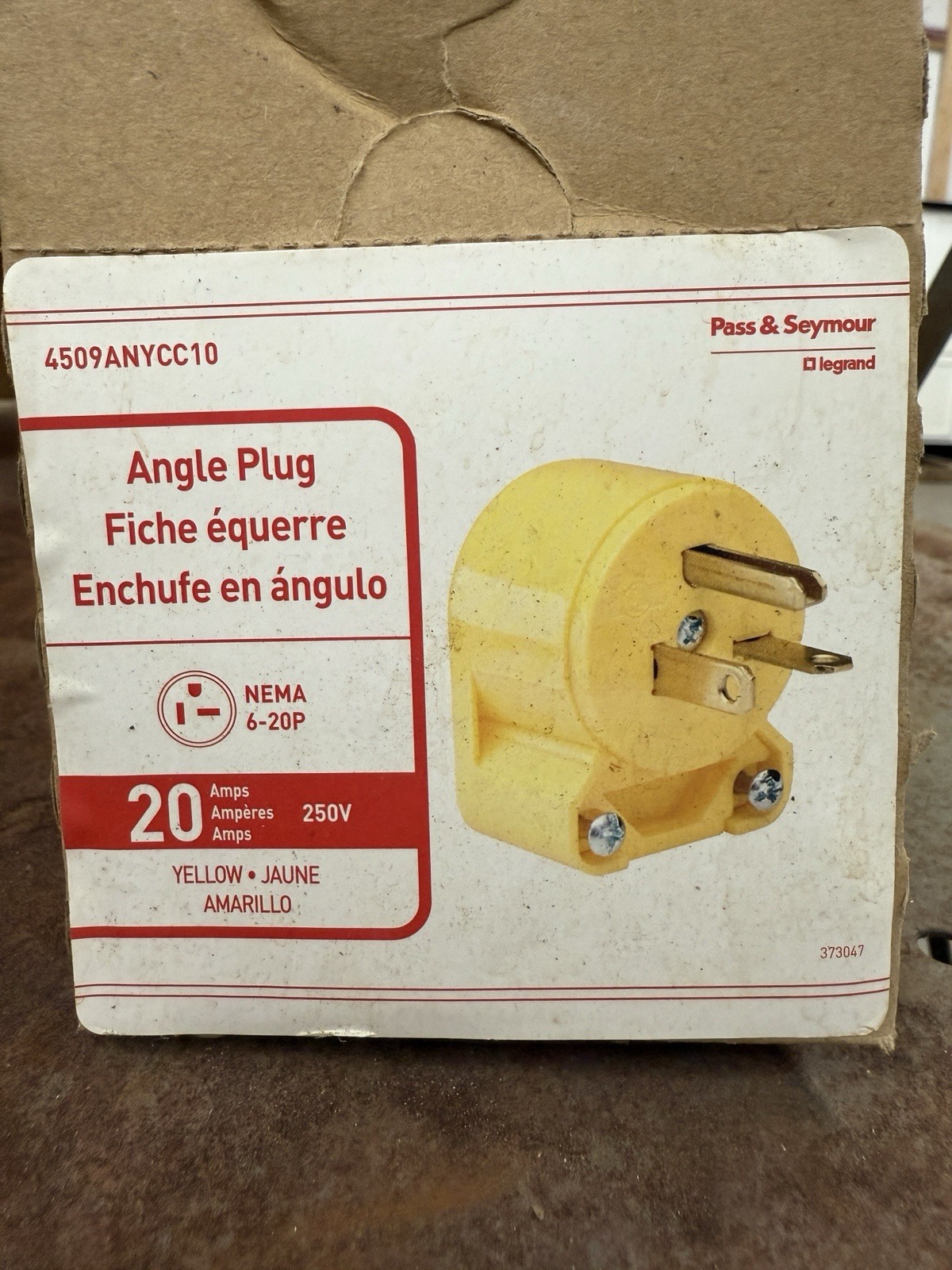 2 PACK – NEMA 6-20P 20A 250V 3W Male Straight Blade Industrial Electrical Plug