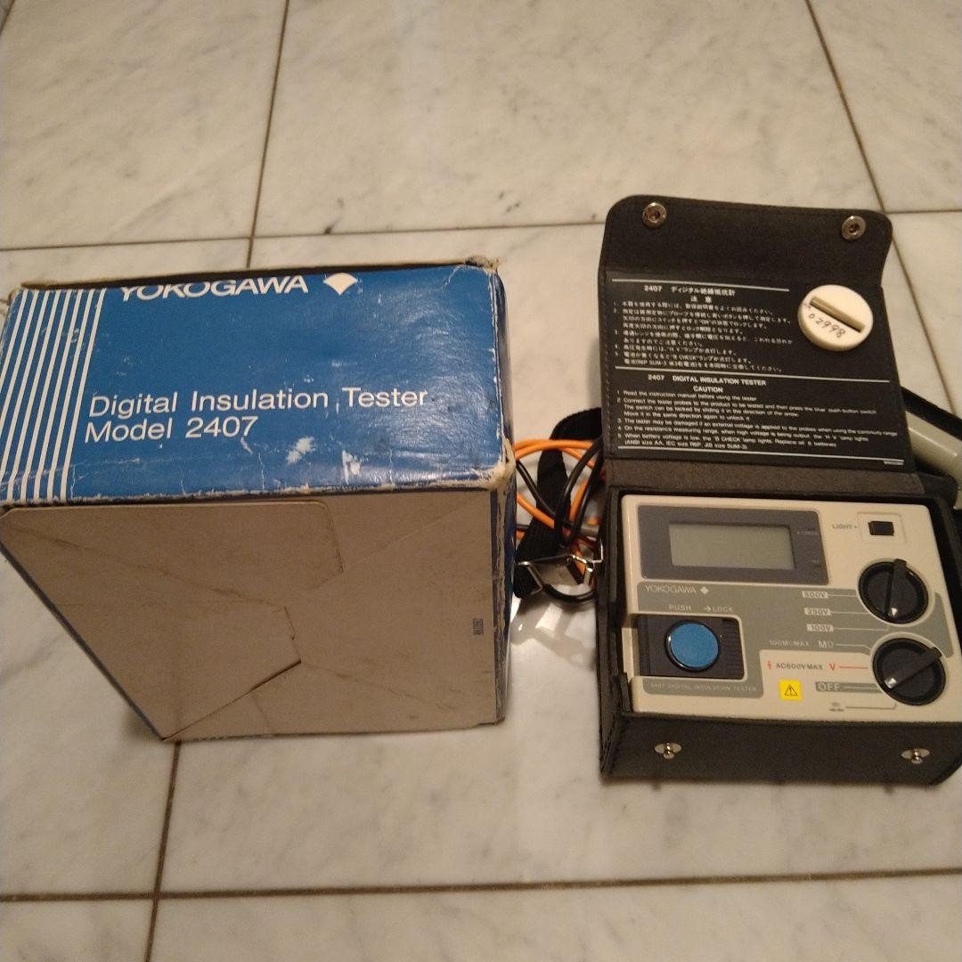 YOKOGAWA 2407 Digital Insulation Resistance Tester 100V 250V 500V Used