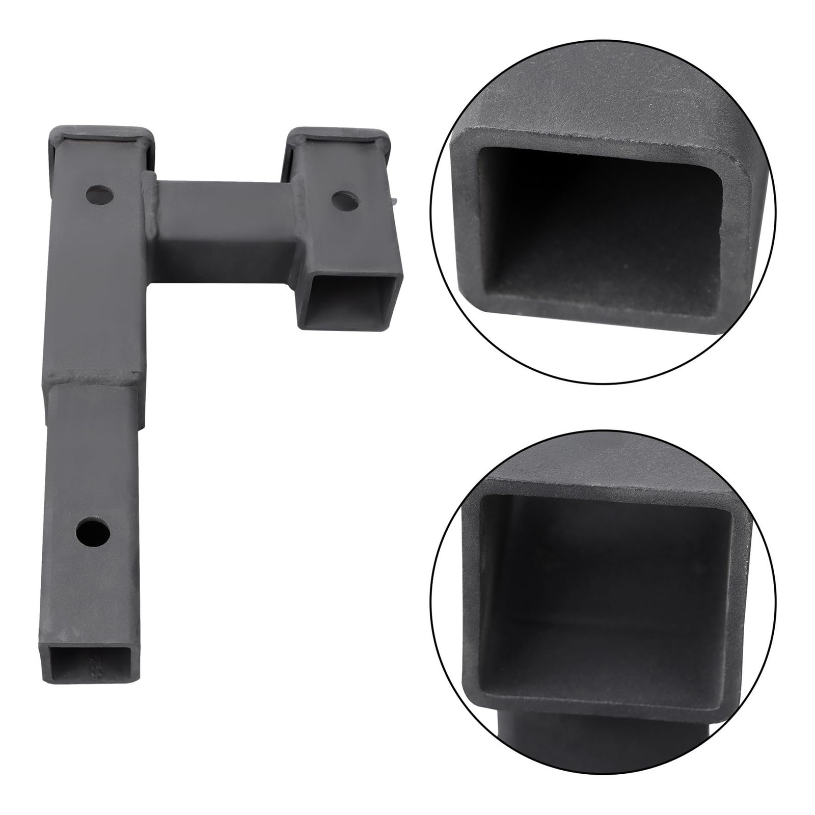 5000LB Steel Trailer Hitch Receiver Rise Drop Adapter 6.5in 2in Solid Shank