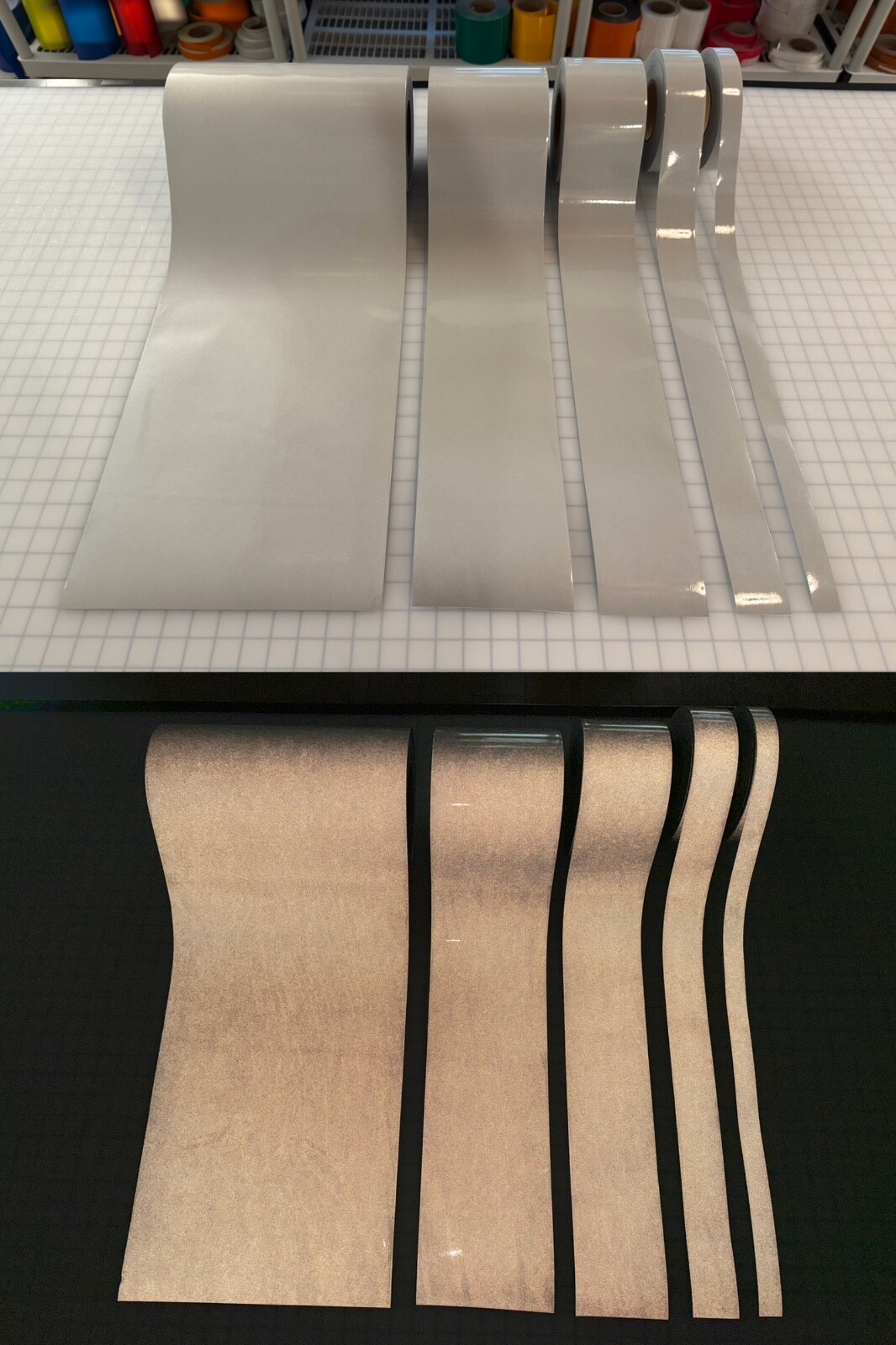 White Reflective Tape 3M 680 Type 1 Scotchlite ELG Reflect White 1″ 2″ 4″ 6″ 12″