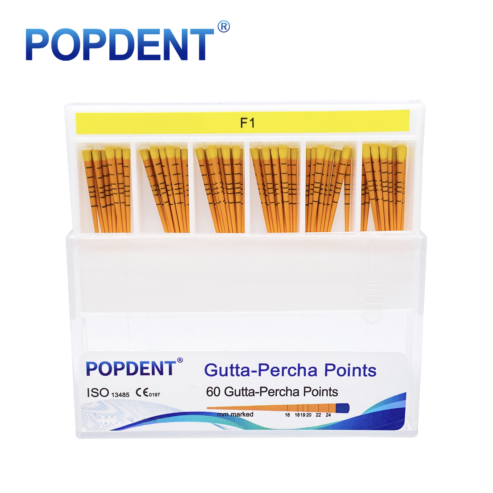 MM Mark Dental Endodontic Gutta Percha Point Taper F1,F2,F3 POPDENT