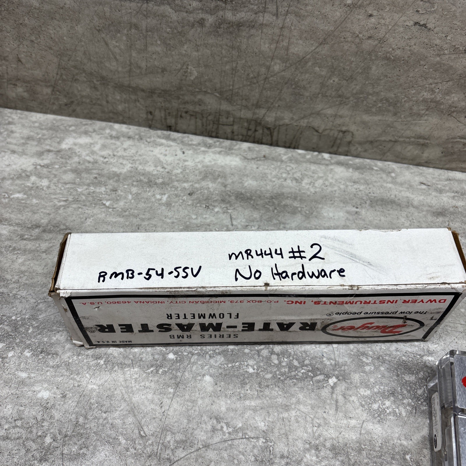 Dwyer RMB-54-SSV Rate Master Flow Meter, 0-200 SCFH Air, NO HARDWARE, New