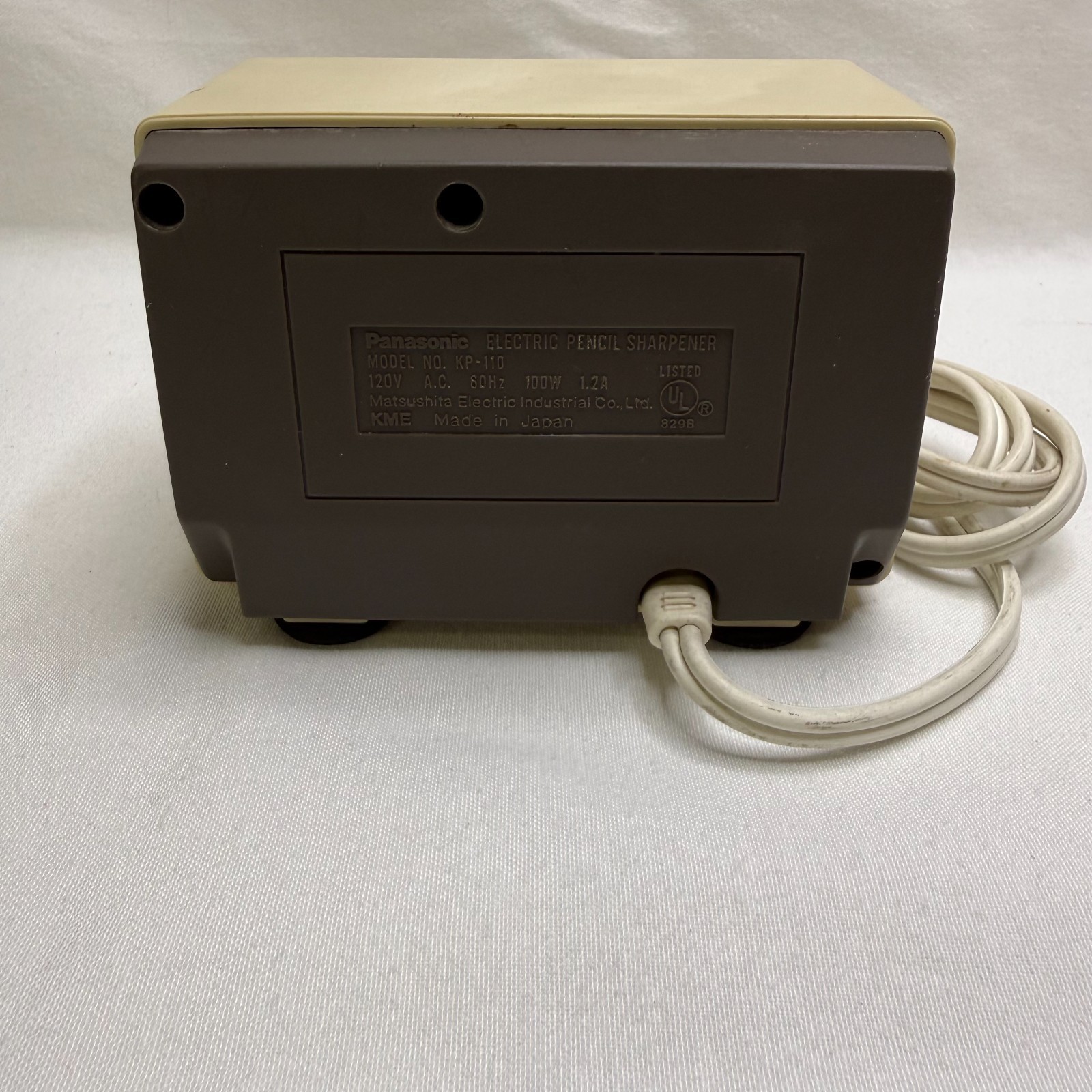 VTG Panasonic Auto Stop Electric Pencil Sharpener Model KP-110 120V Japan