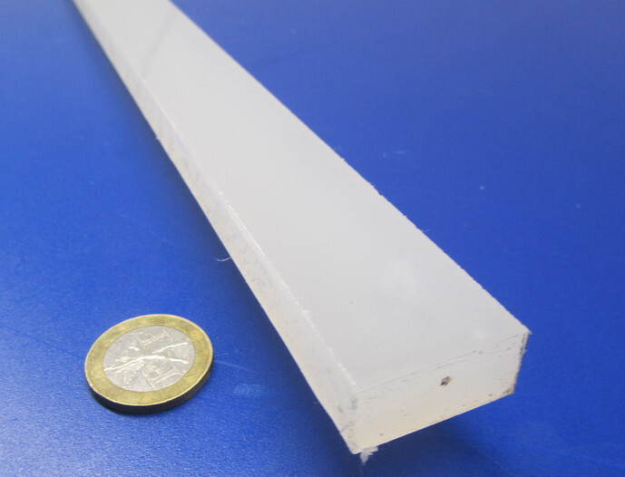 Polypropylene Bar 1/2″ Thick x 1.0″ Wide x 48″ Long, 4 pcs, 16 feet