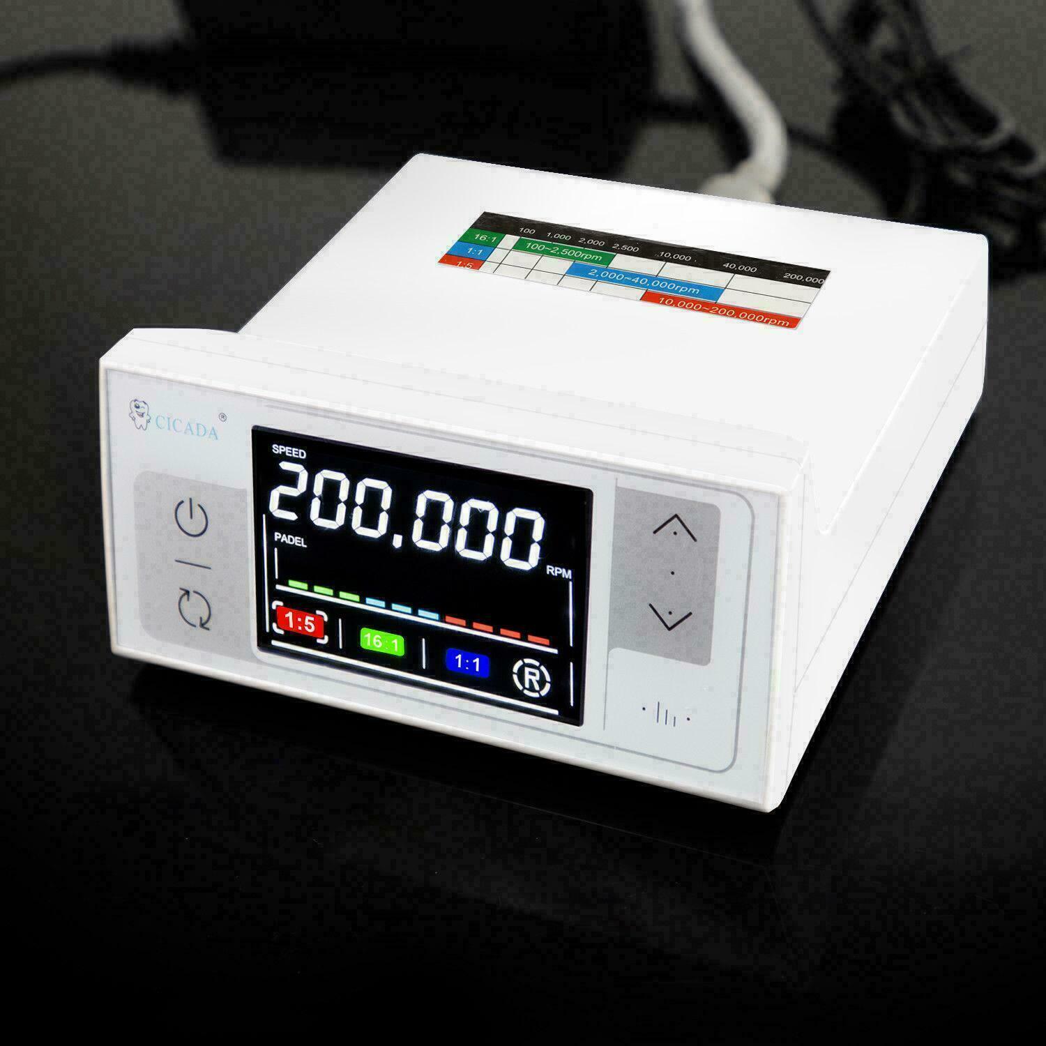 3rd Generation CICADA Dental Electric Motor + 1:1 + 1:5 Handpiece Contra Angle