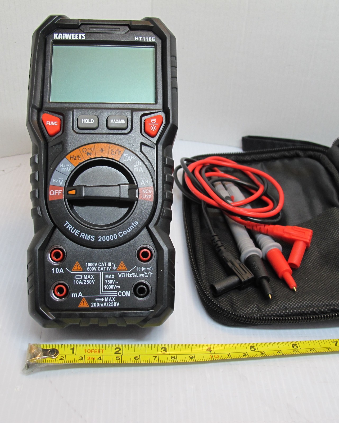 KAIWEETS HT118E Digital Multimeter TRMS 20000 Counts with Higher Resolution