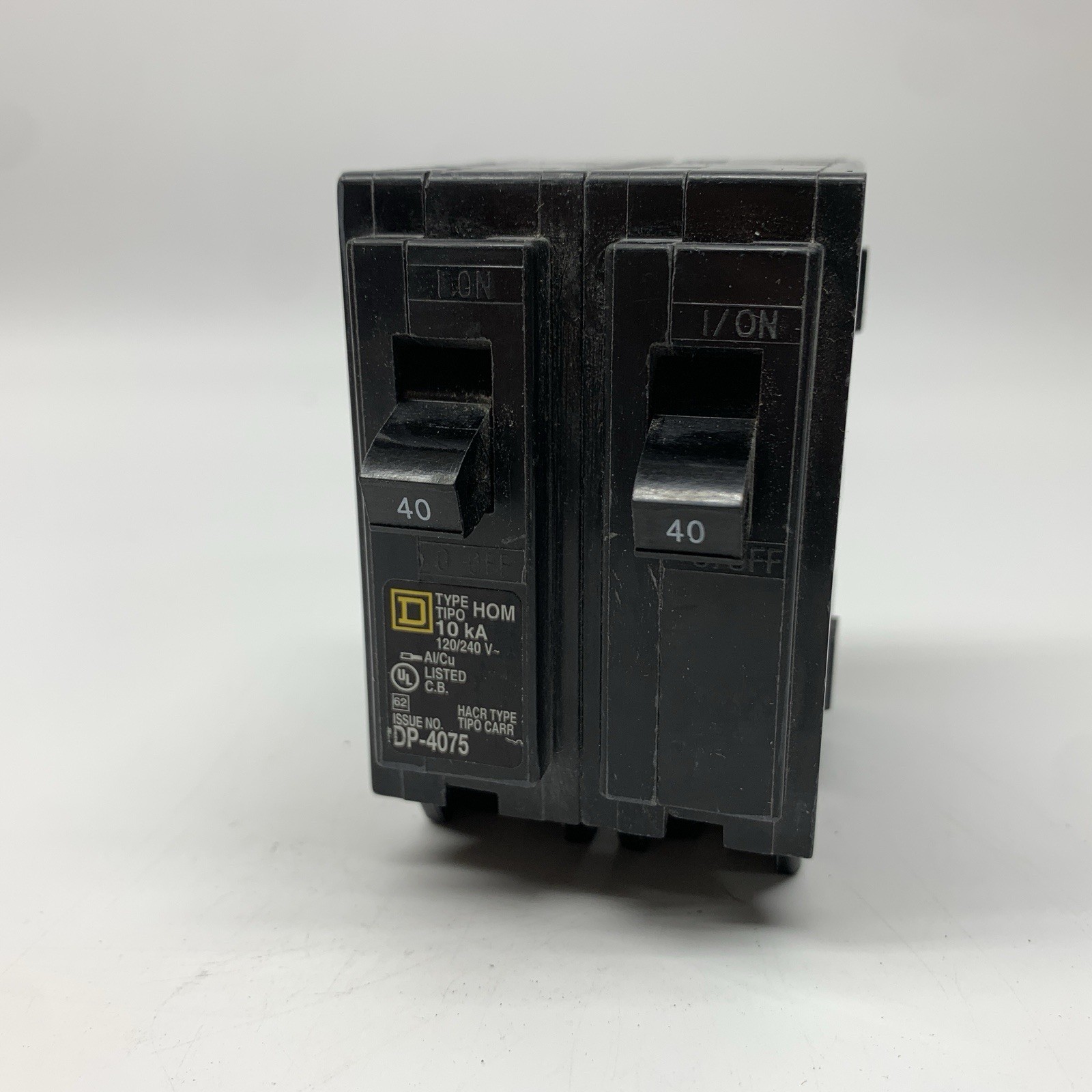 Square D HOM240 Circuit Breaker 2-Pole 40 Amp 120/240 Volt AC Homeline