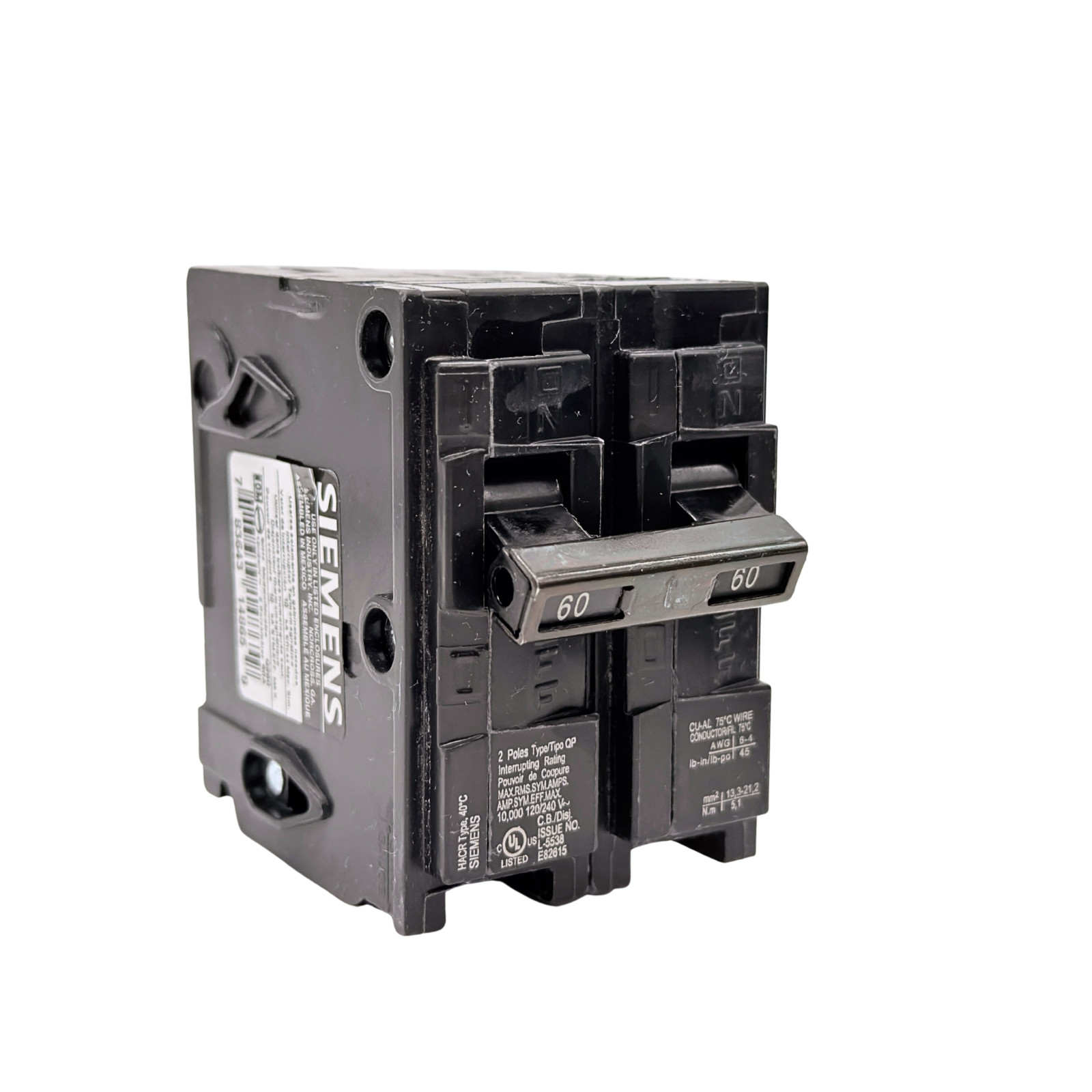 Siemens QP Type Q Plug-In Circuit Breakers Lot 15A-60A 1-Pole 2-Pole 120/240V