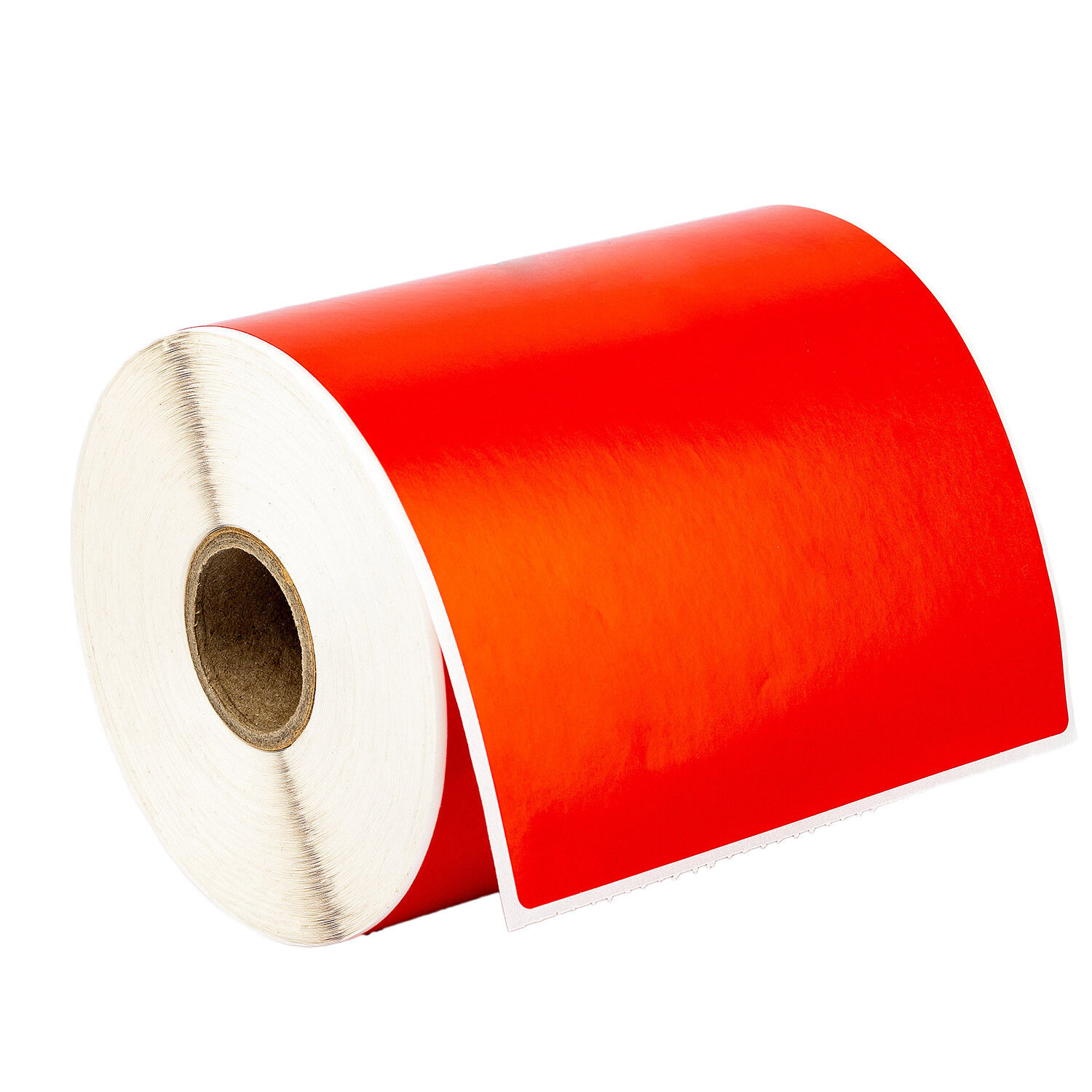 ZEBRA 4×6 COLOR (4″ x 6″) RED Direct Thermal Labels – 1″ Core – (6) Rolls of 250