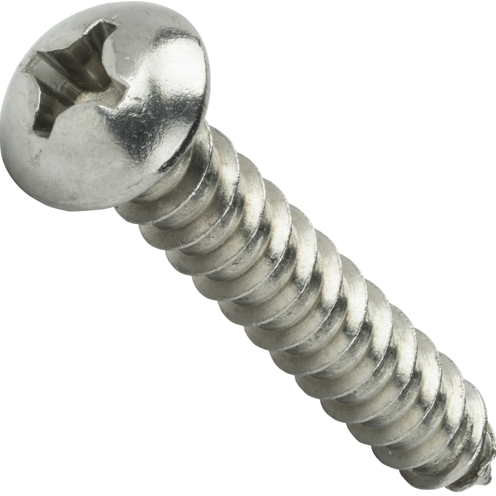#6 Round Head Sheet Metal Screws Phillips Drive Stainless Steel All Size