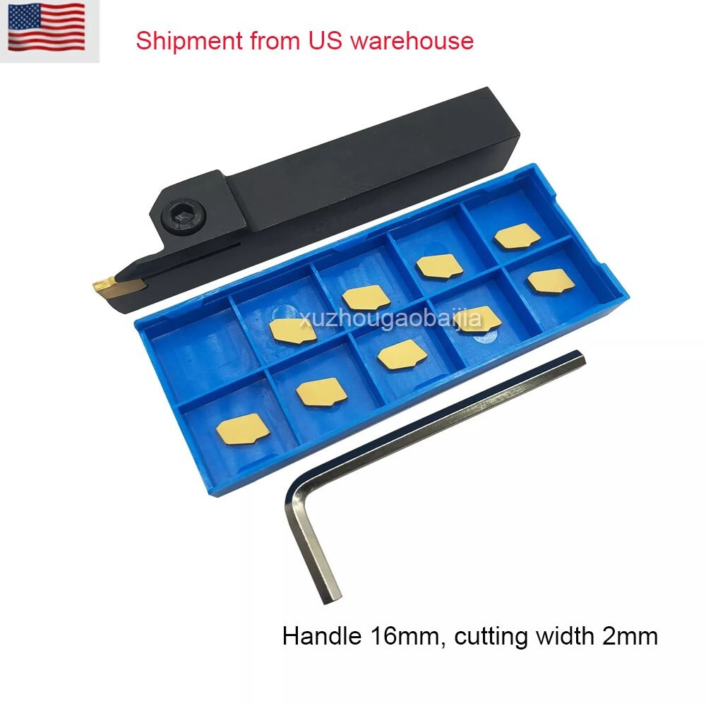 5/8″ Shank Grooving Slotting Tool ZQ1616R-2 Cut Off Lathe Turning Tool Holder…