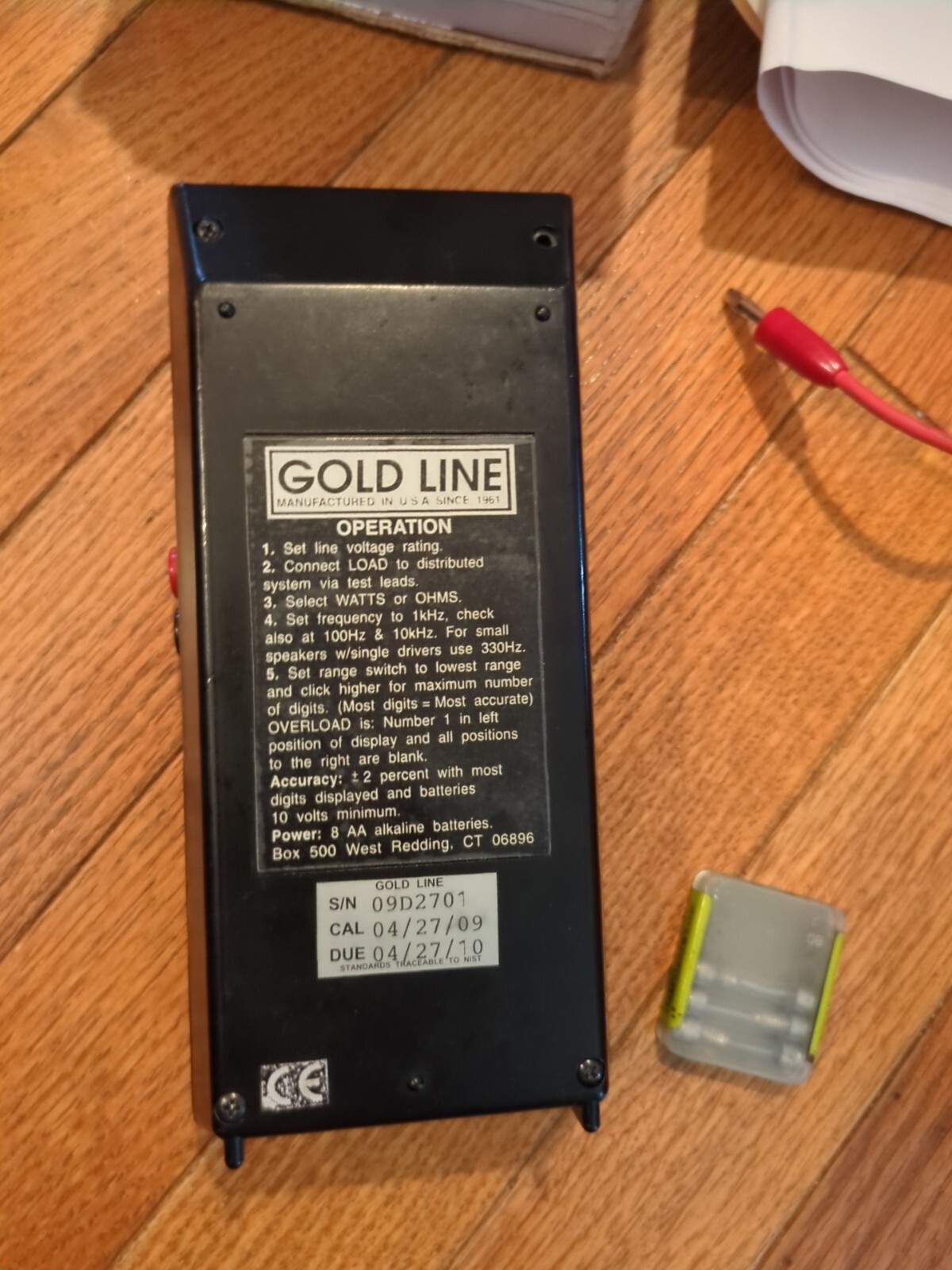 GOLD LINE ZM1 Impedance Meter – Calc. Watts For 25,50,70, or 100 Volt , Read!!!