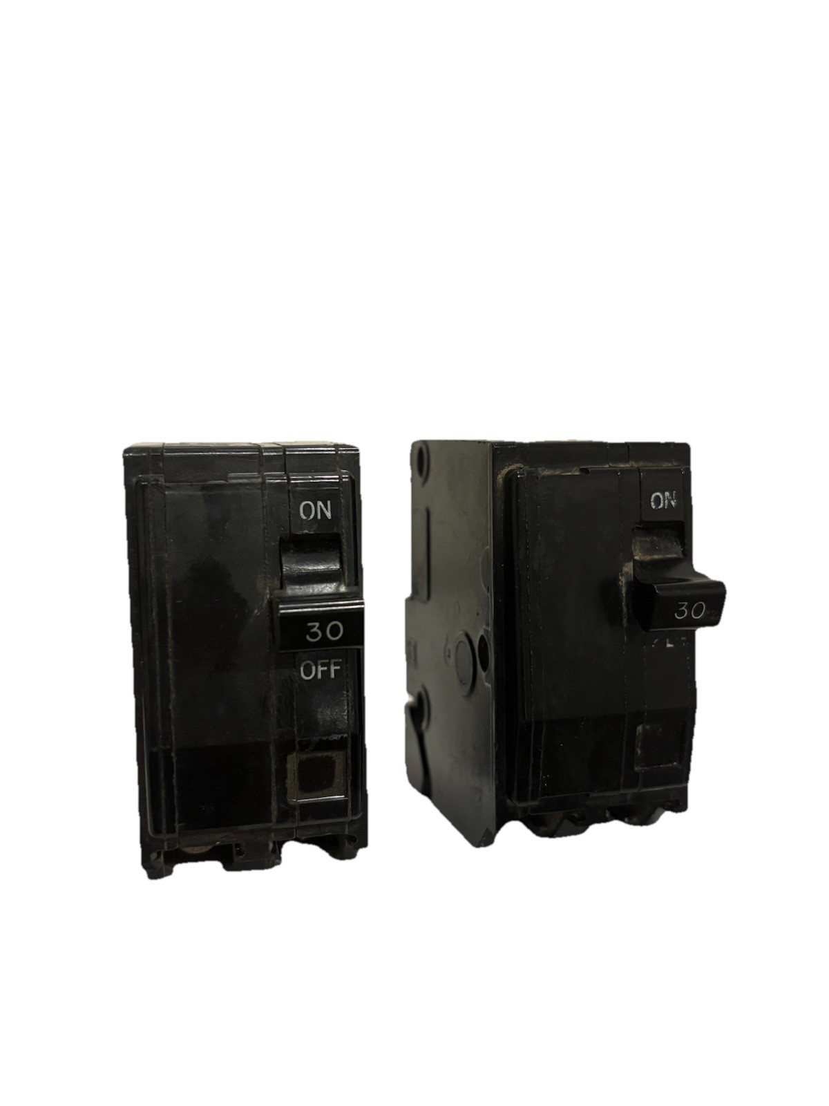 (2) Square D QO230 Old Style 2 Pole 30 Amp Long Foot Stab Style Circuit Breaker