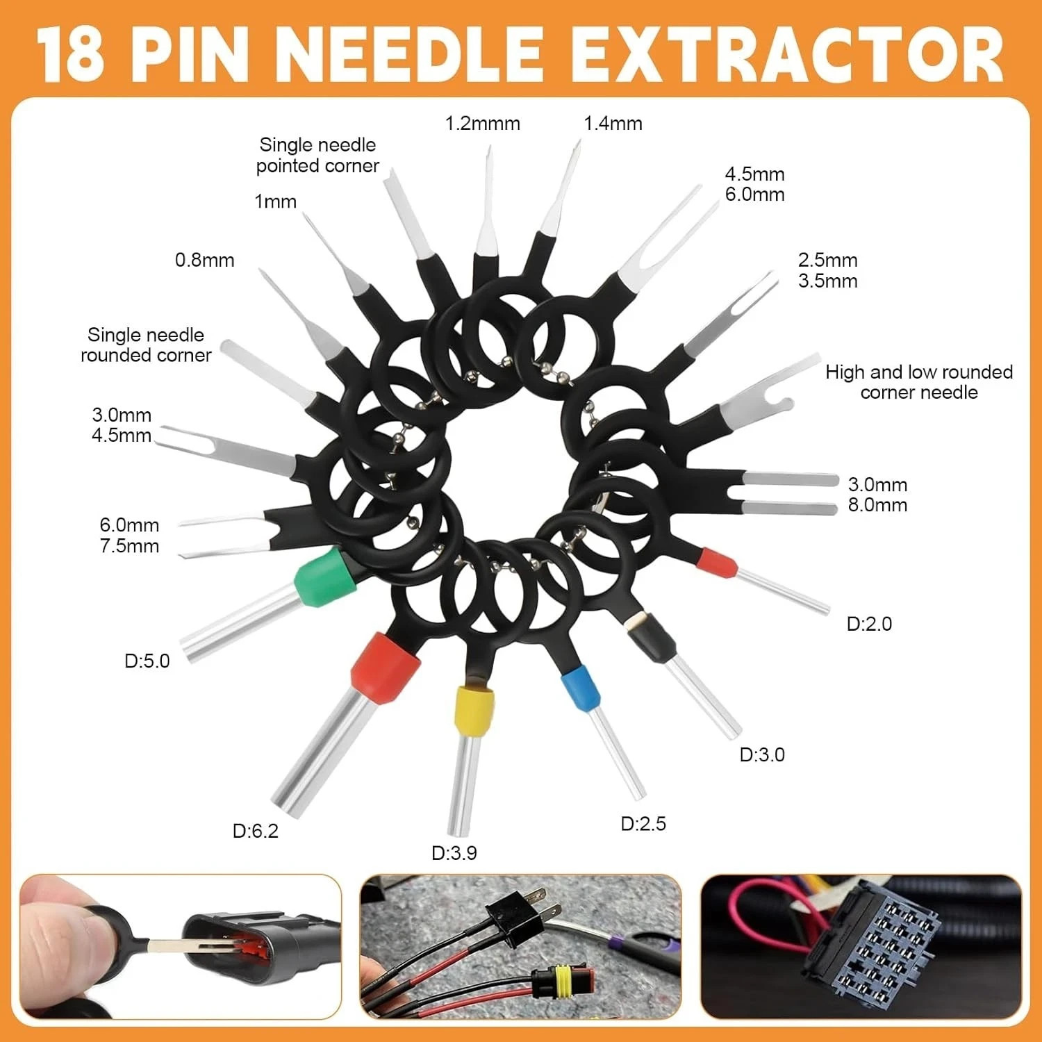 969Pcs Automotive Pin Connectors Kit,28 Types Electrical Terminal Pins Kit..
