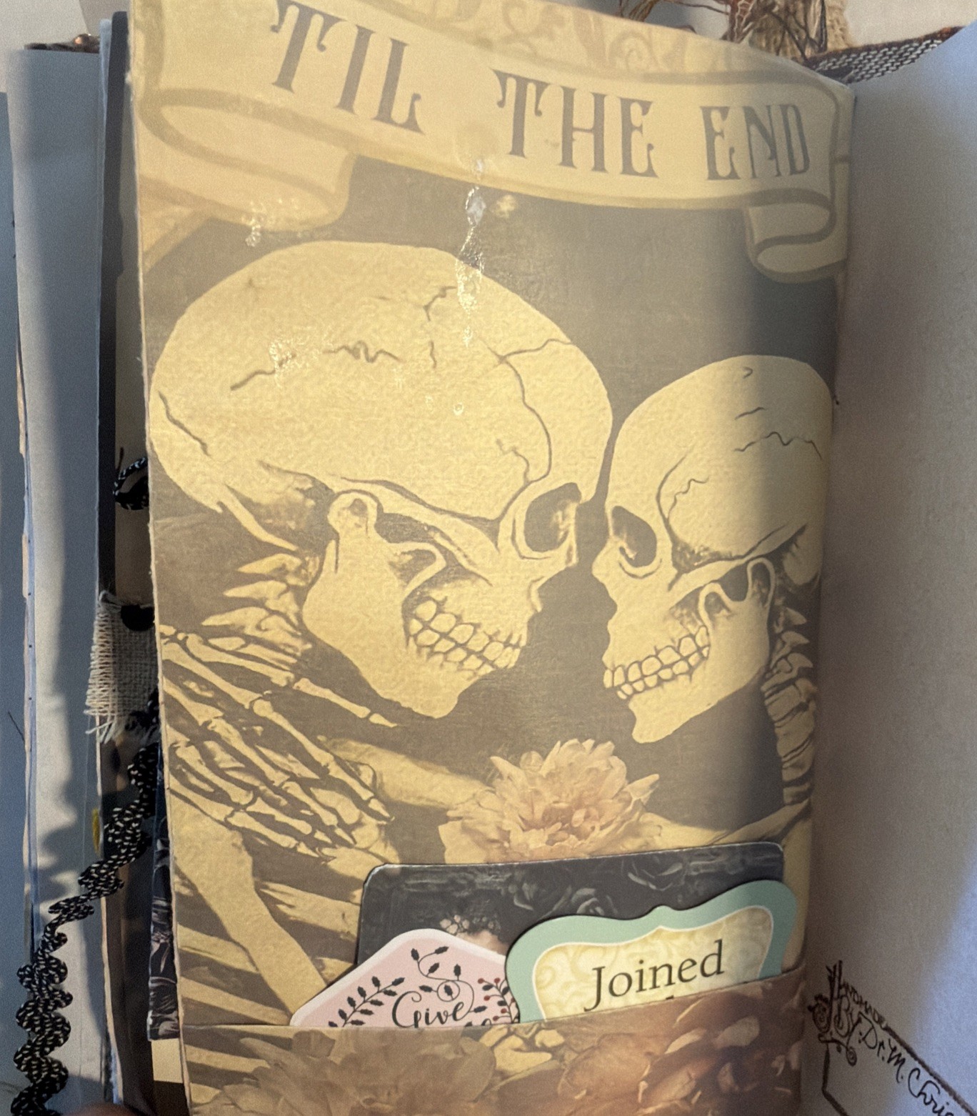 Junk Journal Halloween Spellbound Scary Tales Handmade Memory Note Book 74 Pages