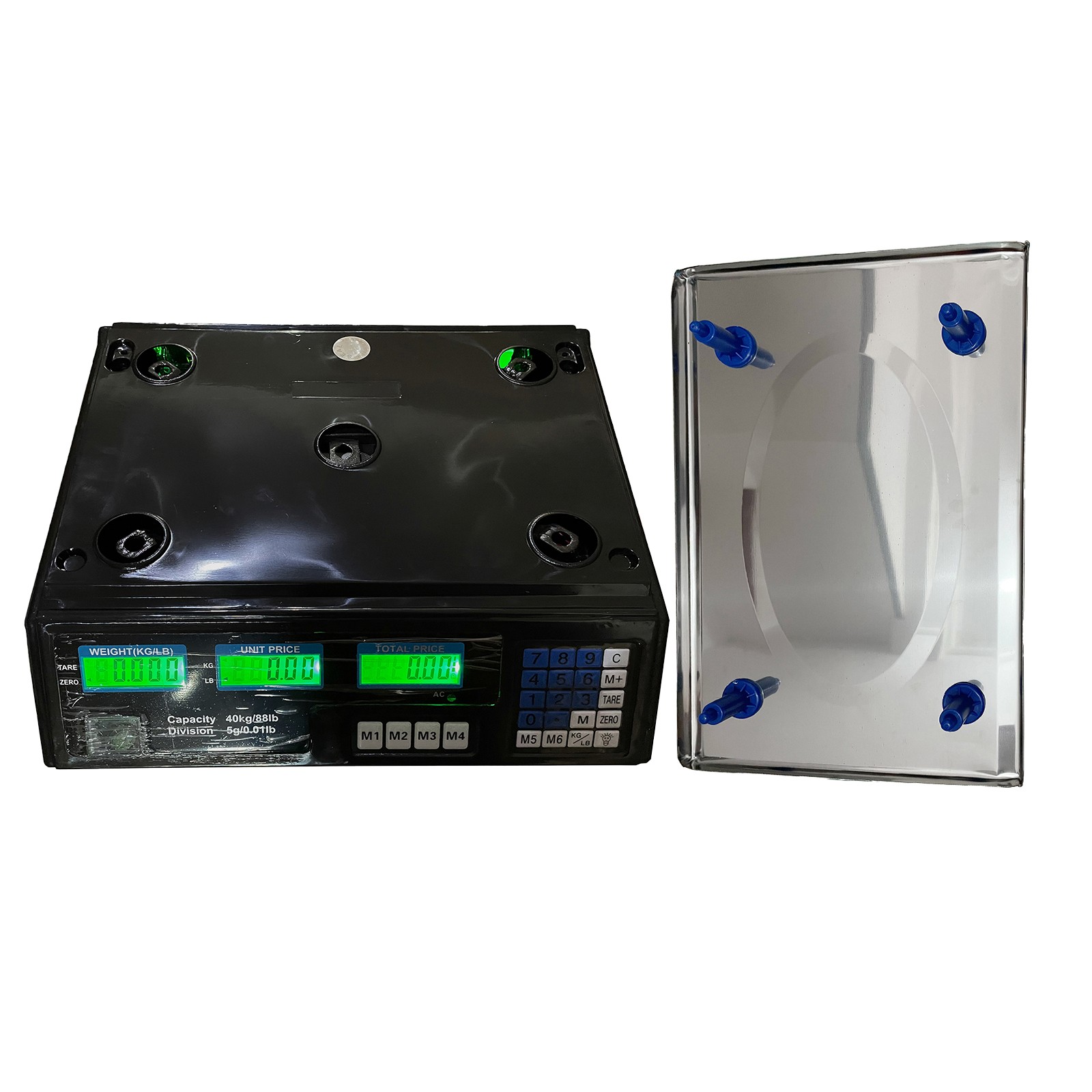88LB Digital Weight Scale Price Computing Food Produce Deli Backlit LCD Display