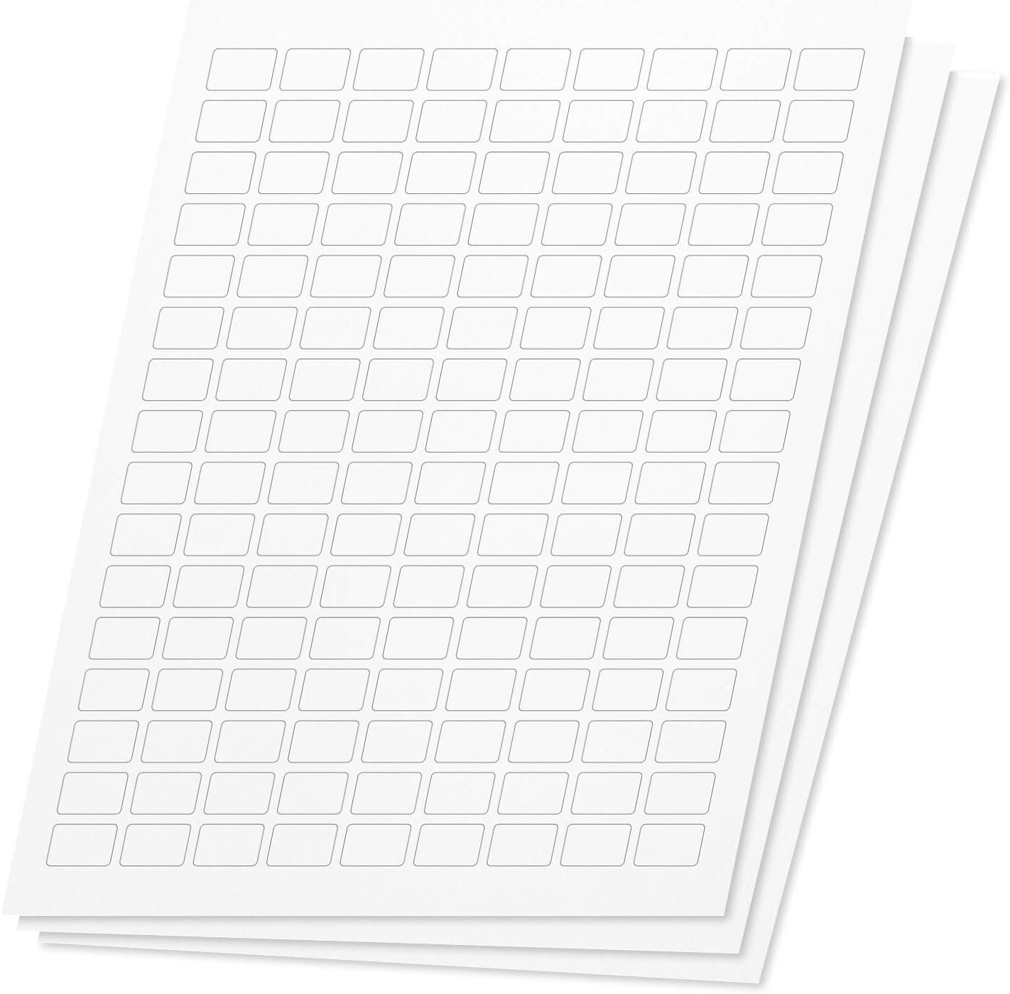 Laser Inkjet Labels, 7200 Pack, 50 Sheets, 0.75 x 0.5 Inch
