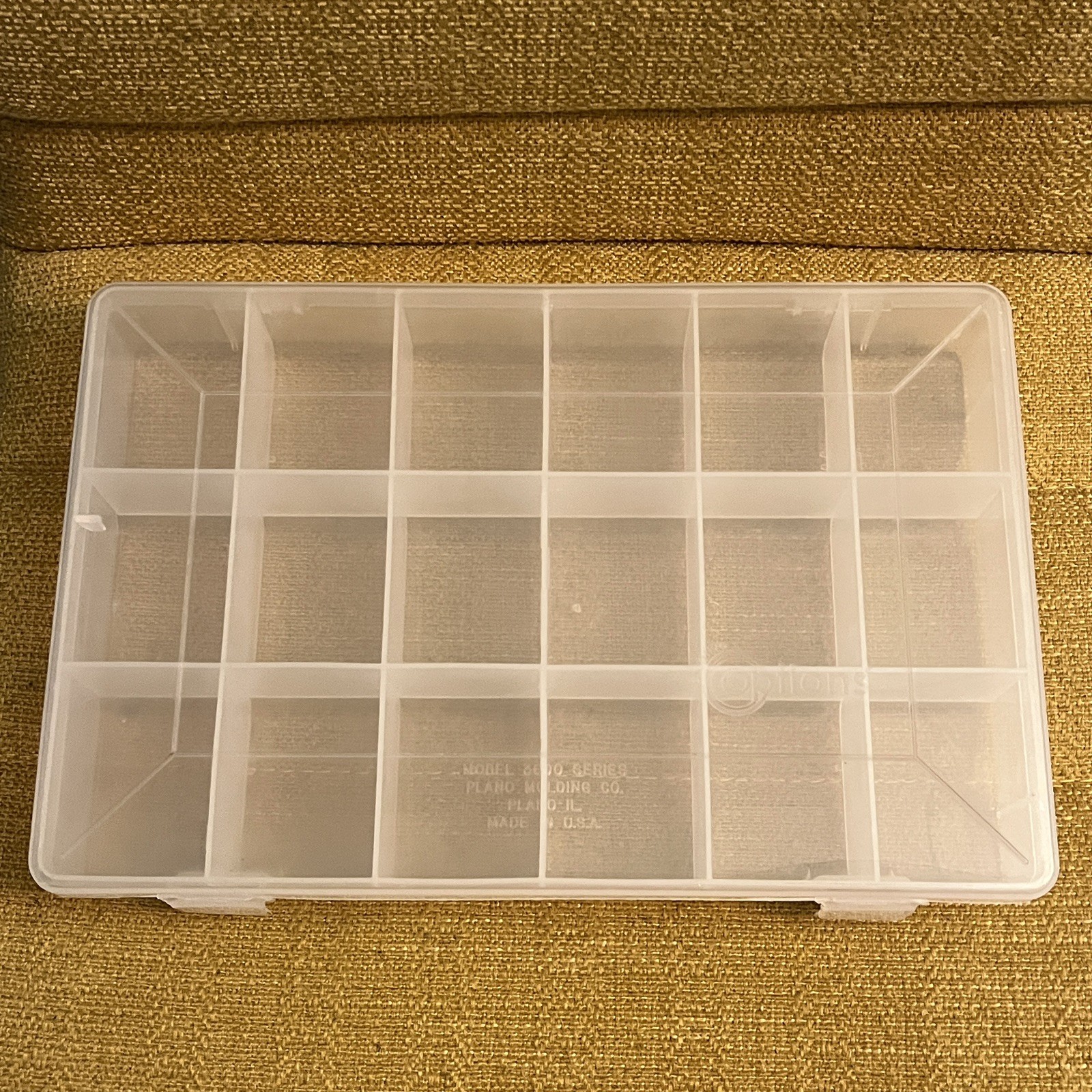 18 Compartment Plastic Storage Box Tray Bin Sorter – 11x7x1.5 inches