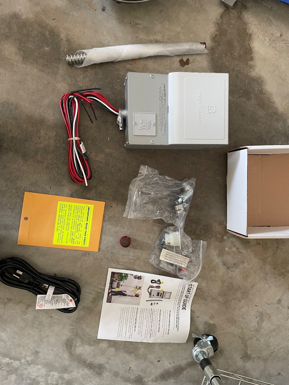 Reliance Controls Manual Transfer Switch For Generator, 104B, 15A, 4 Circuits,