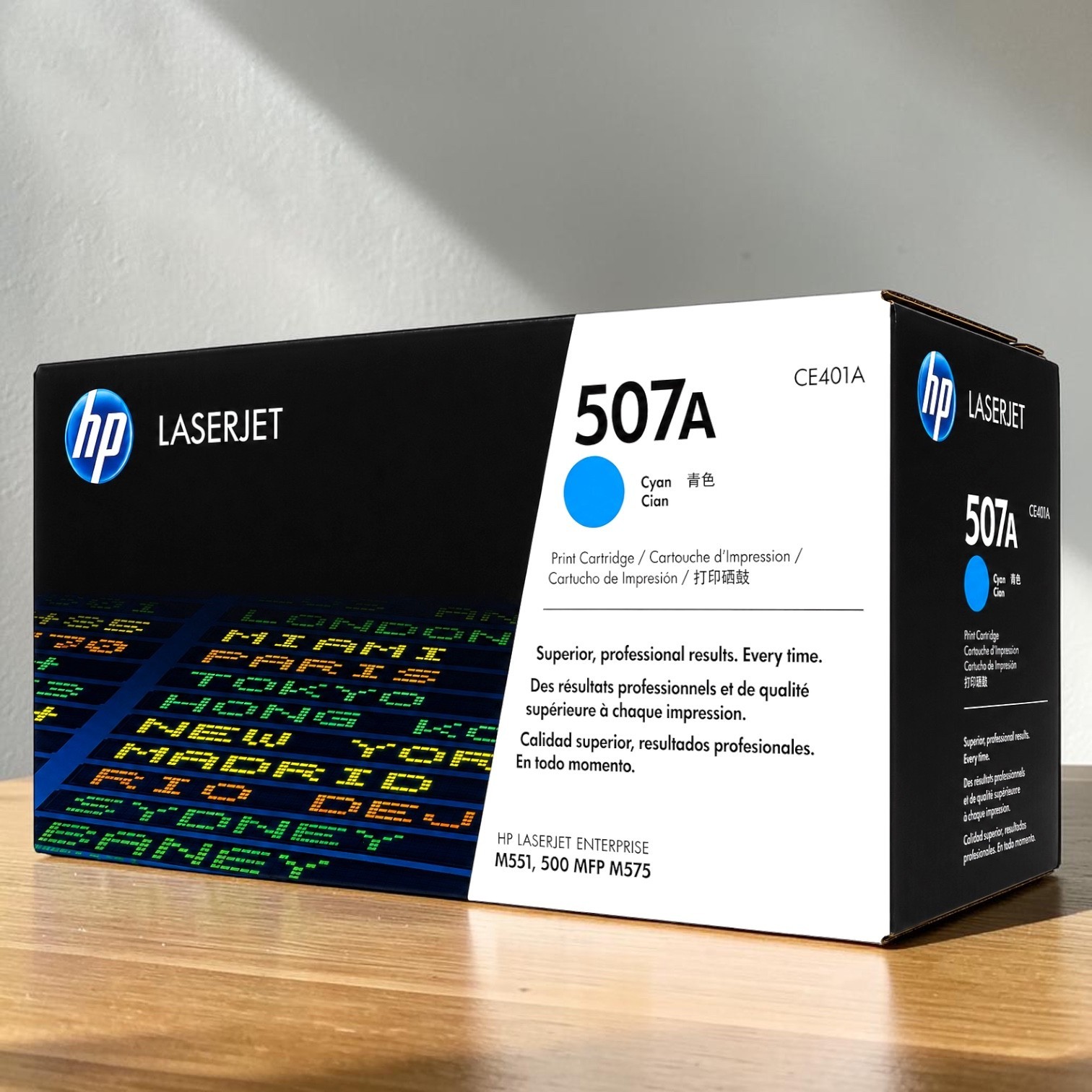 HP 507A Toner Set Genuine 4 Pack CE400A CE401A CE402A CE403A OEM CMYK Sealed Box