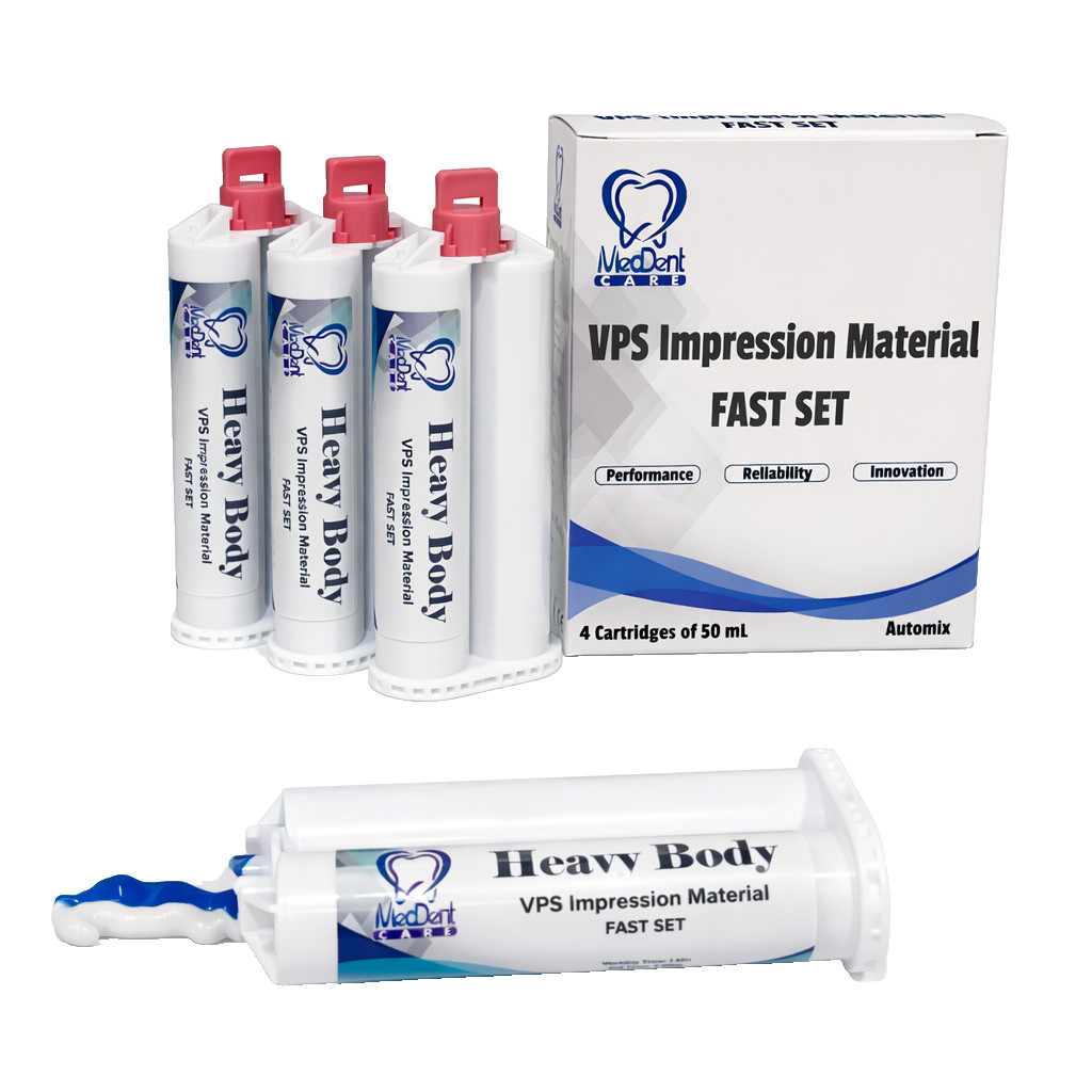 Dental VPS Heavy Body Impression Material Fast Set 50ml Cartridge