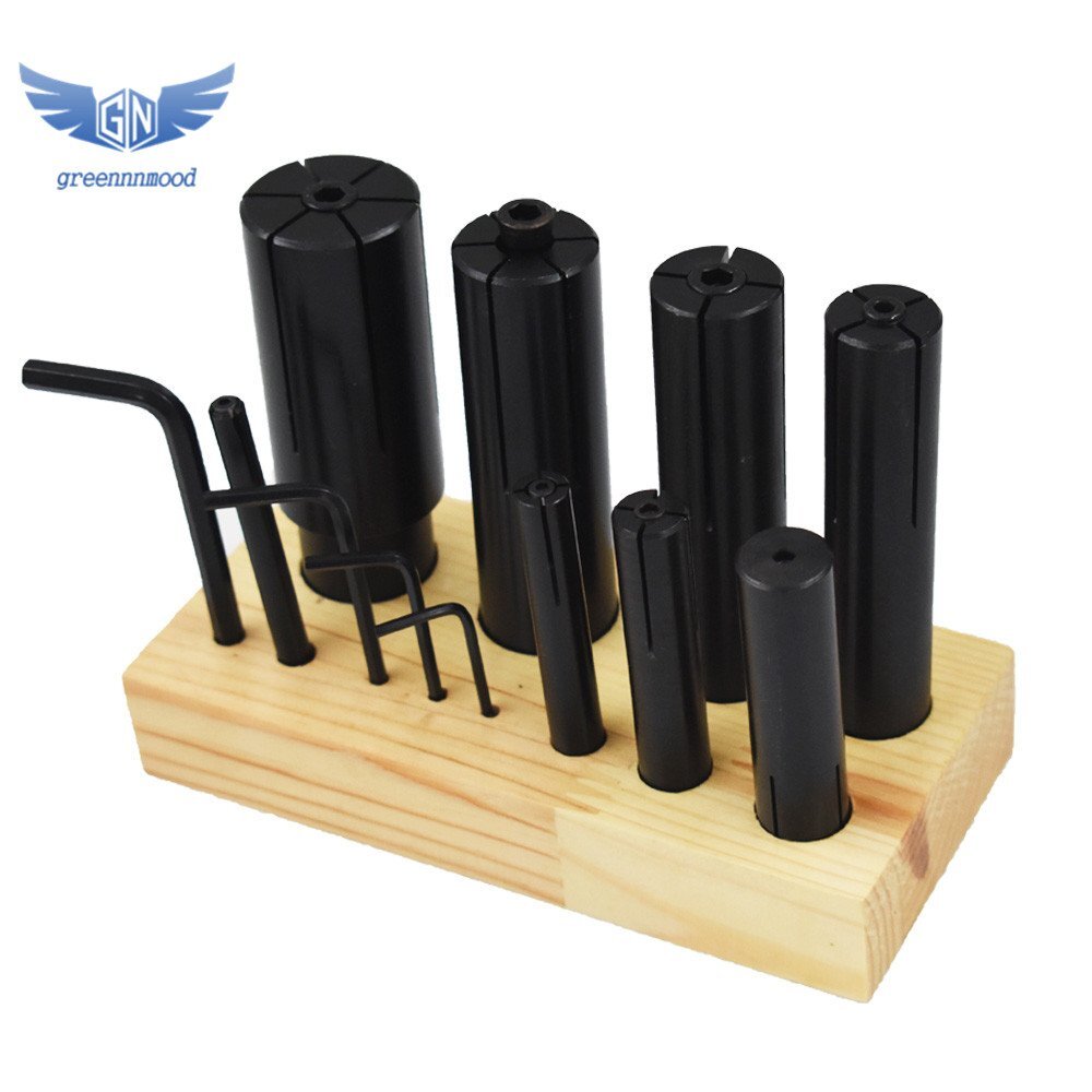 8 PCS Expanding Arbors Set Mandrels 1/4″ To 1-1/4″ For Lathe Milling Precision