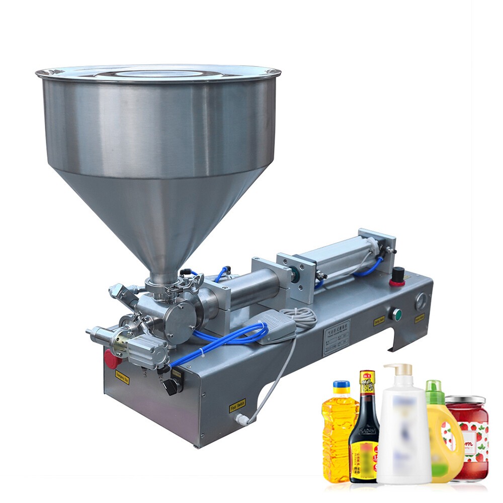 100-1000ml Paste Liquid Piston Filler Heating Filling Machine Single Nozzle