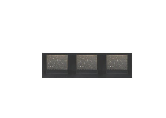 H D Alberson 18.1 in. W 3-Light Matte Black Integrated LED Bathroom Vanity Light