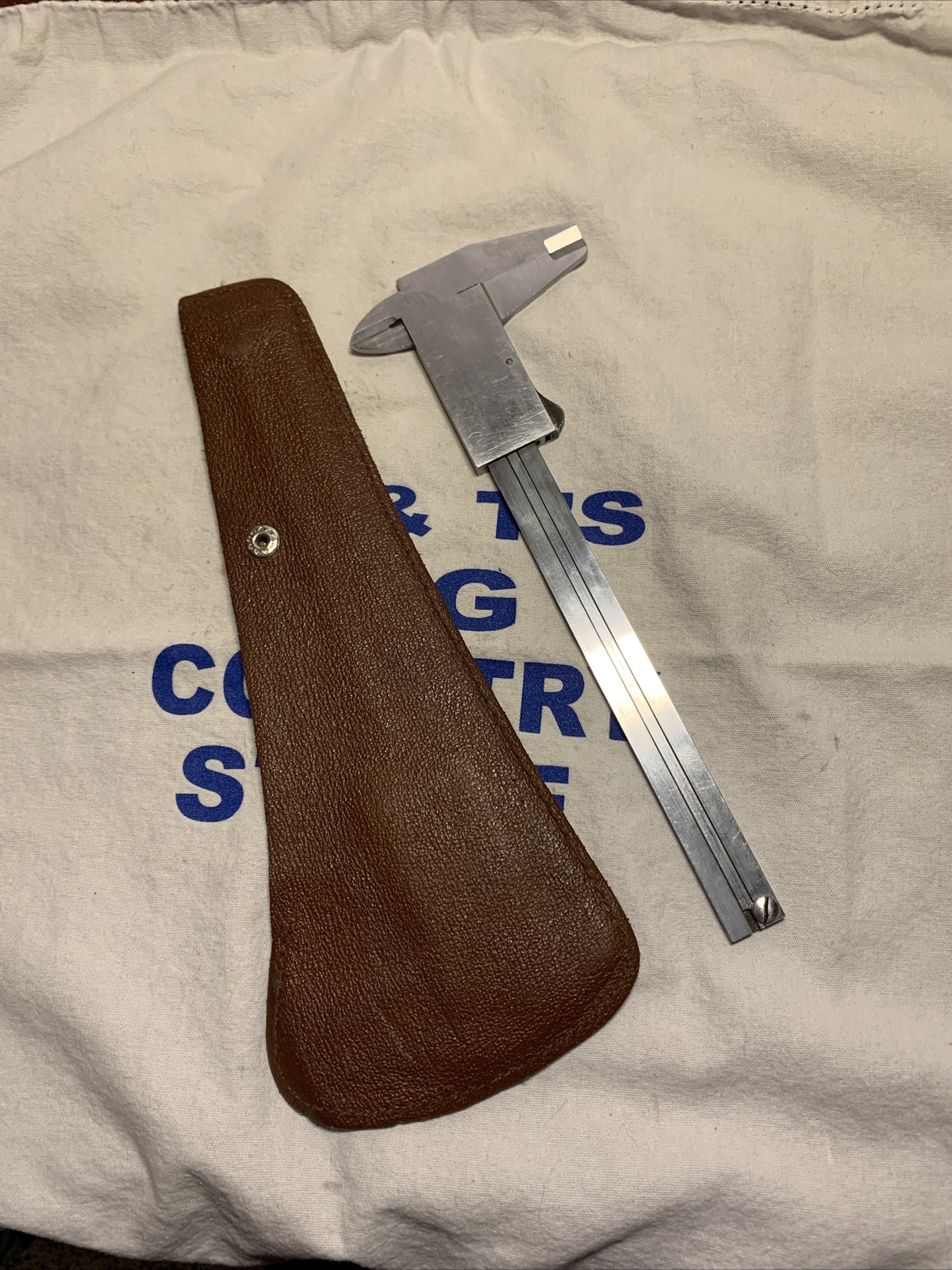CSE Germany Vernier Caliper Precision Measuring Tool 0-6″ in leather sleeve