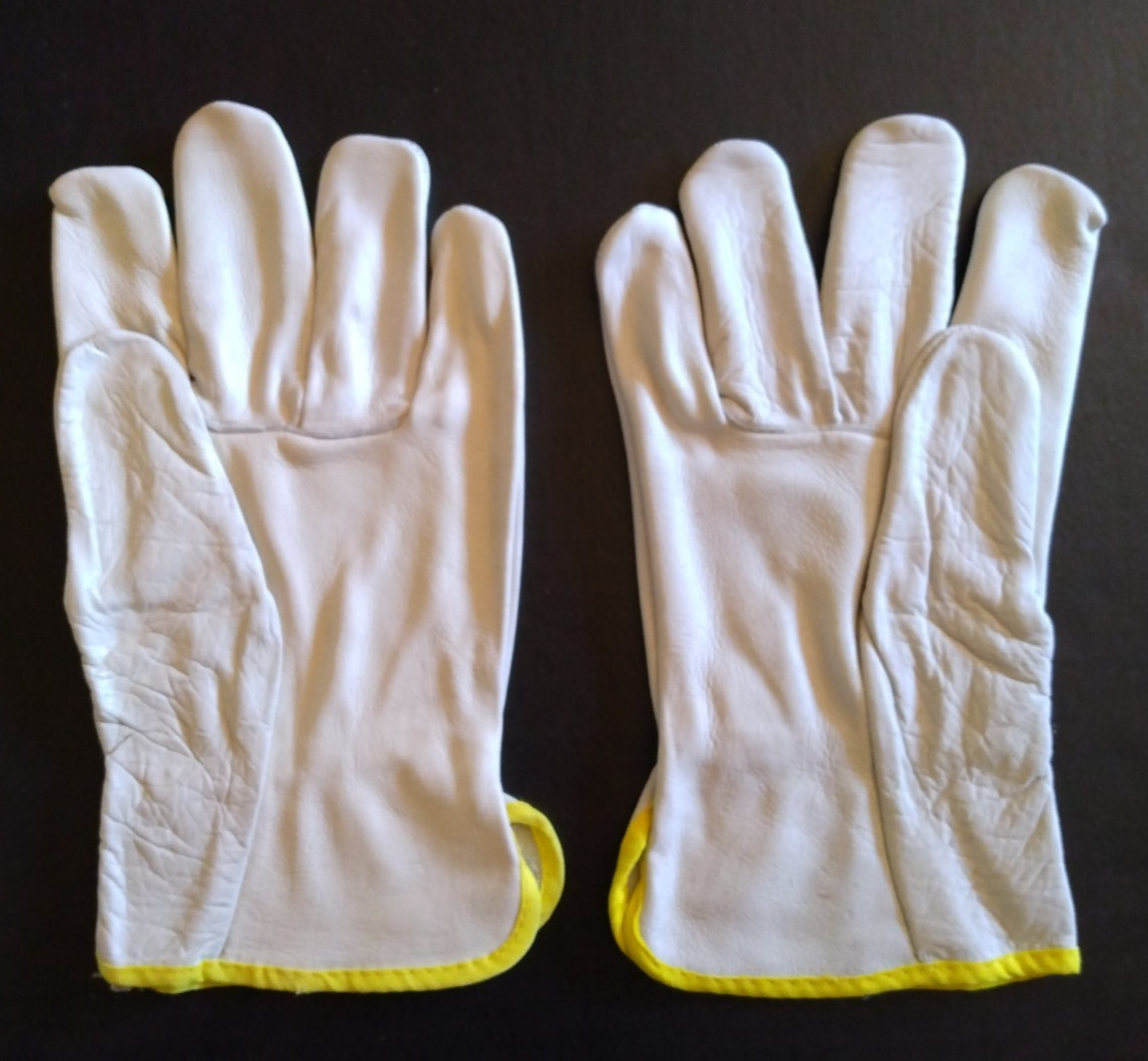 Cordova Safety Industrial Work Gloves White Cowhide Leather XXL (10 Pairs) #8201