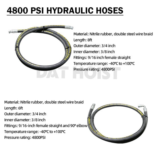 8 Ton Hydraulic Scissor Hoist Kit – Fits 10-14′ Dump Truck DH-516