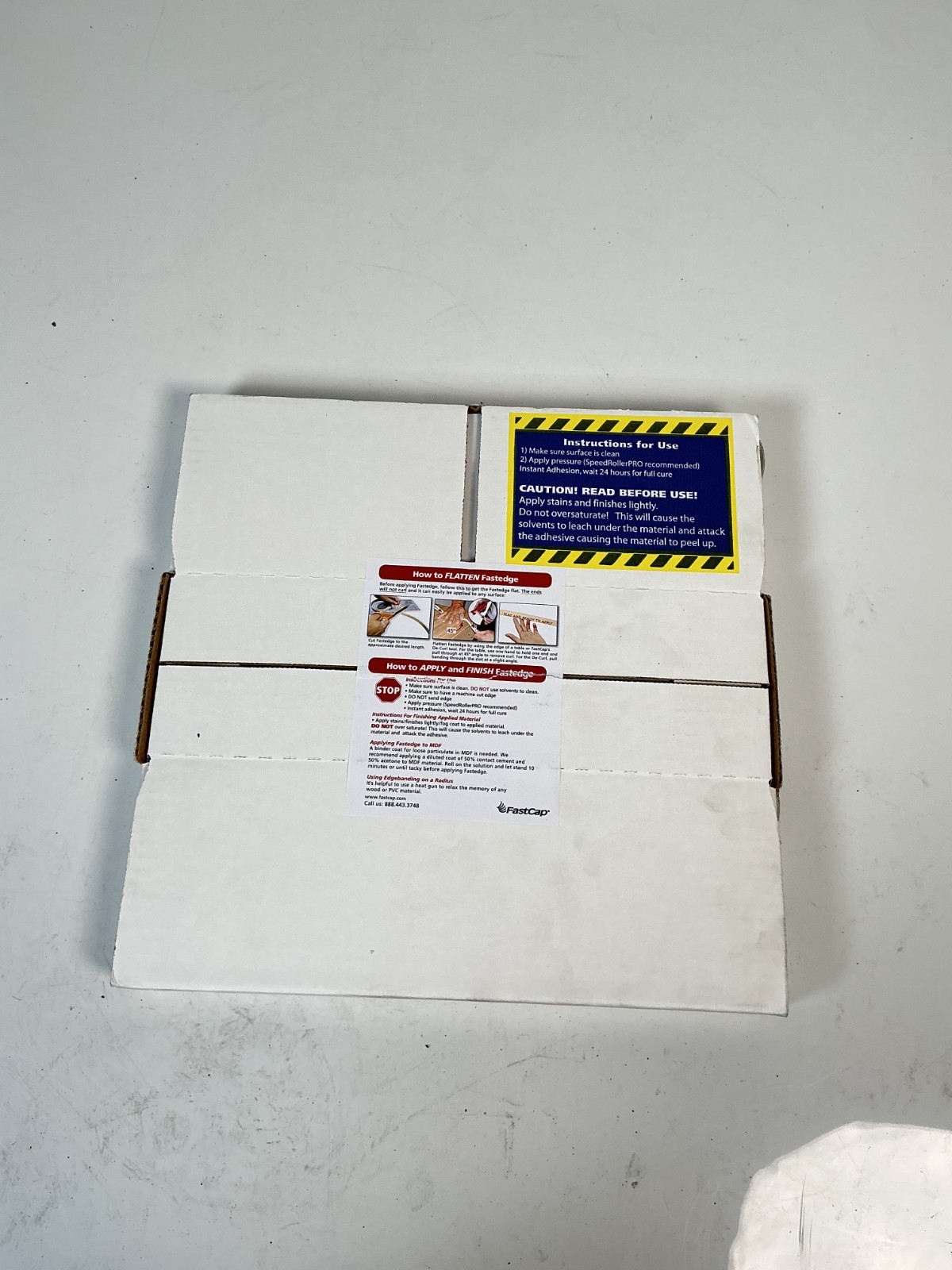 FastCap FastEdge Peel & Stick Edge Tape 15/16″ x 250′ Roll White