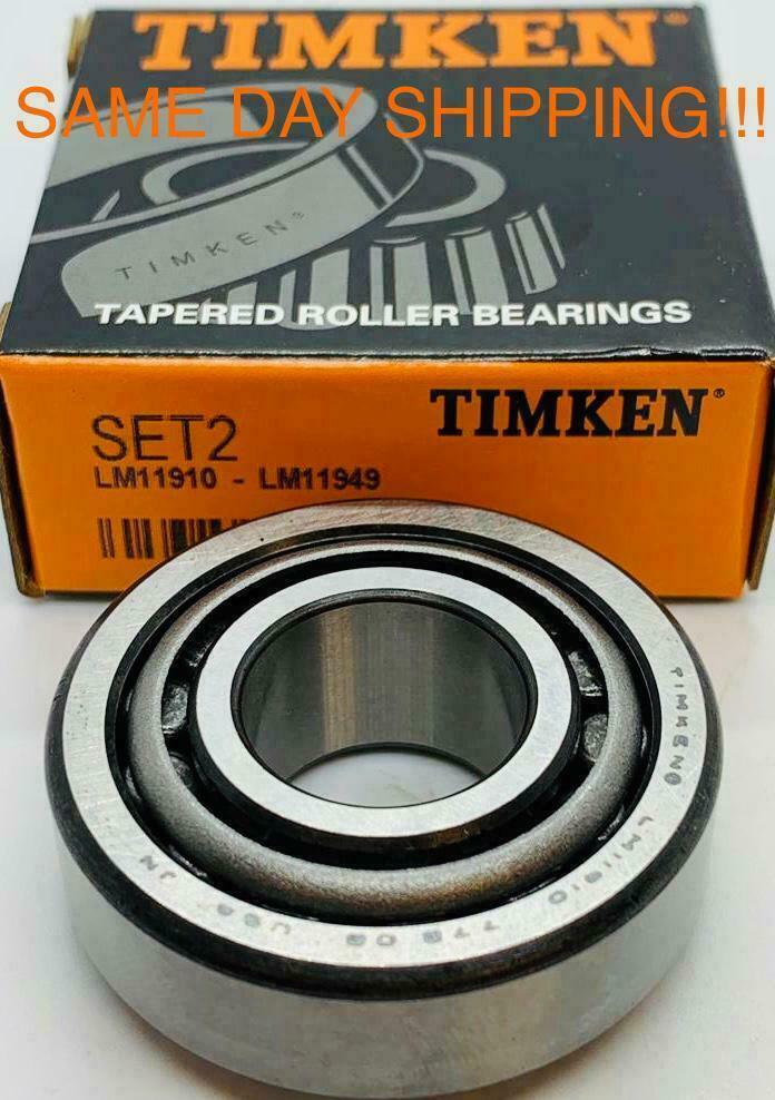 Timken USA Set2, Set 2 ( LM11949 & LM11910) A2 Cup & Cone SAME DAY SHIPPING!