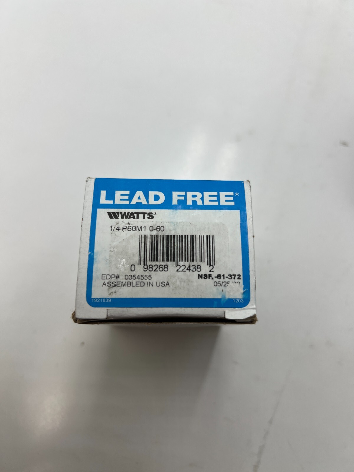 Watts P60-M1 Pressure Regulator 4 way 1/4″ FNPT 0-125 (1-PR60) P60M1-0-60