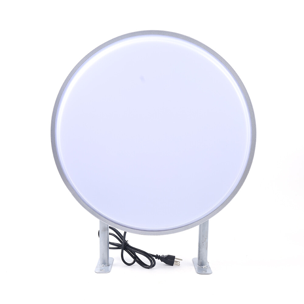 20″ LED Double Sided Round Light Box Outdoor Sign Advertising Projecting Light