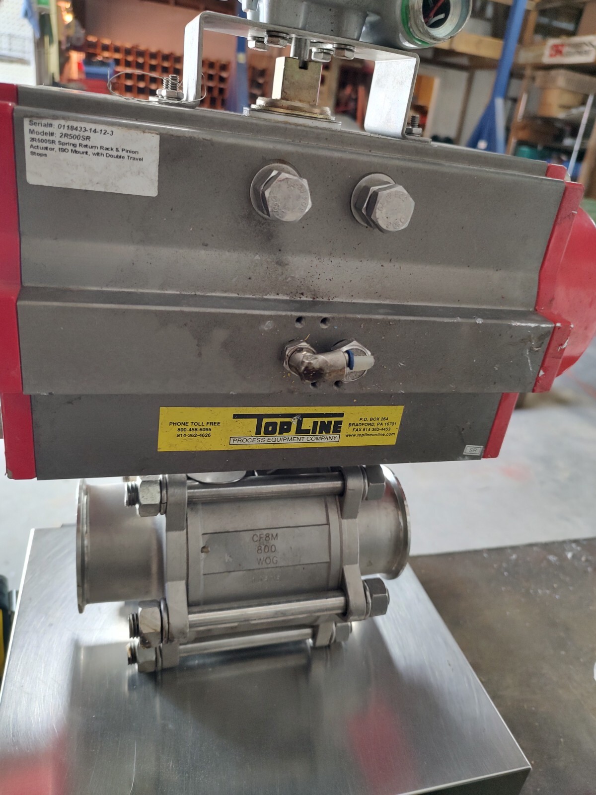 Triac Controls 2R500SR Actuator w/ APL-210N Limit Switch Boxs