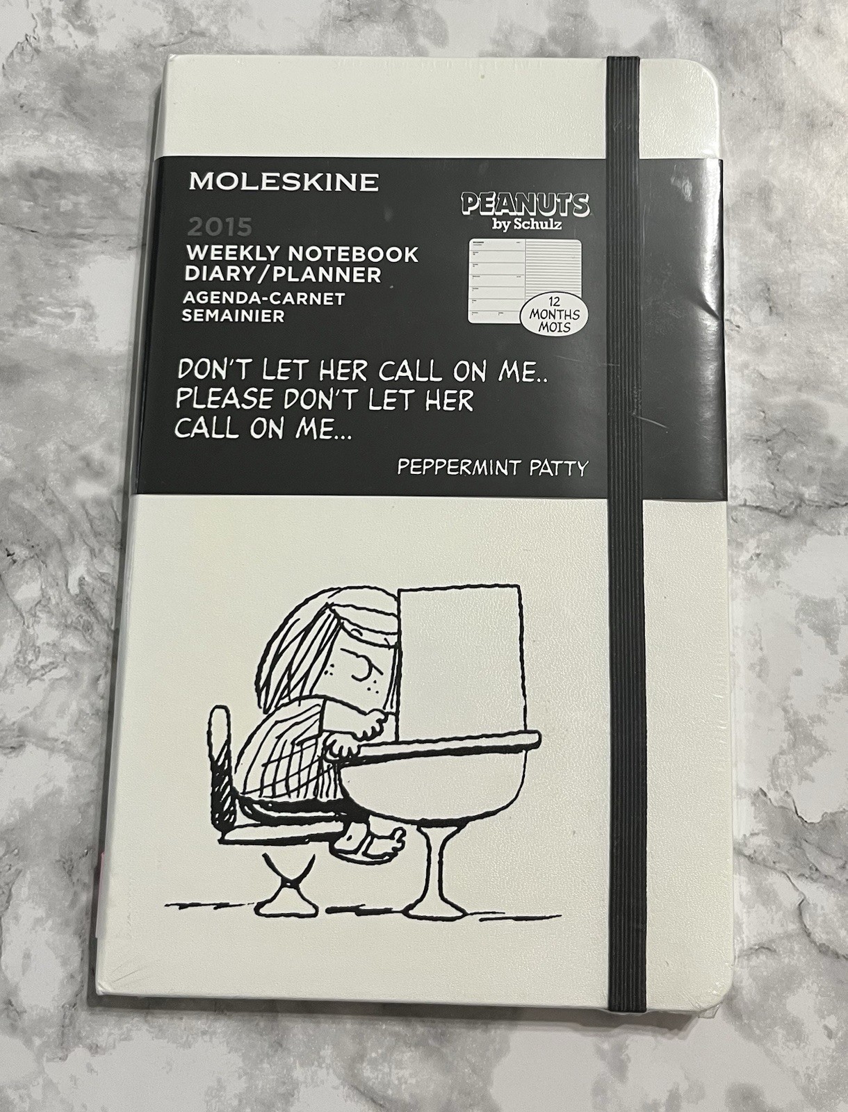 Moleskine Peanuts Weekly Planner Notebook 2015 Peppermint Patty