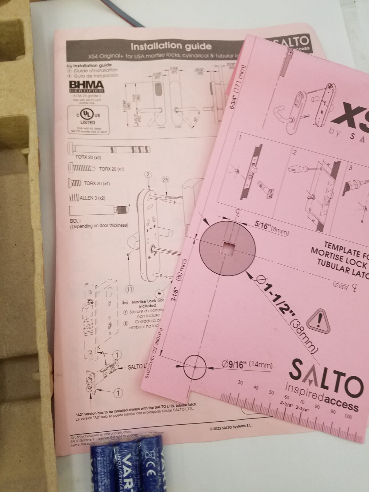 SALTO AM650G00NEB38E5 Electronic Lock / W60M Black (missing mounting screws)