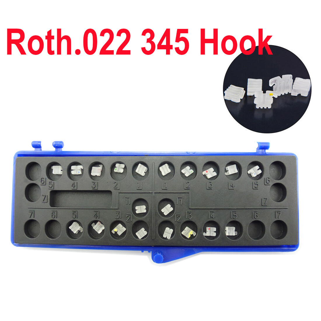Dental Ortho Clear Bracket Monocrystalline Sapphire /Ceramic Braces Roth MBT 022
