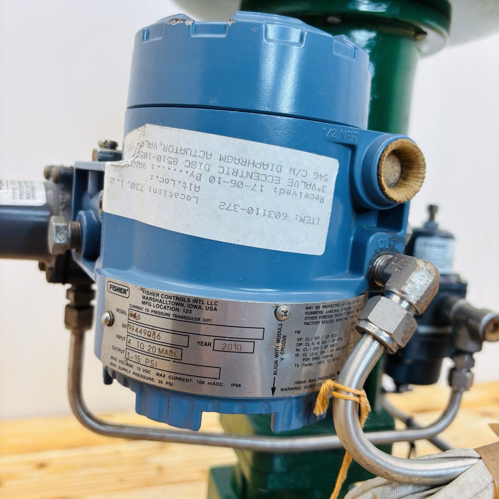 Fisher 8580 3″ CL150-300 High Performance Butterfly Valve w/ 1052 Actuator – New