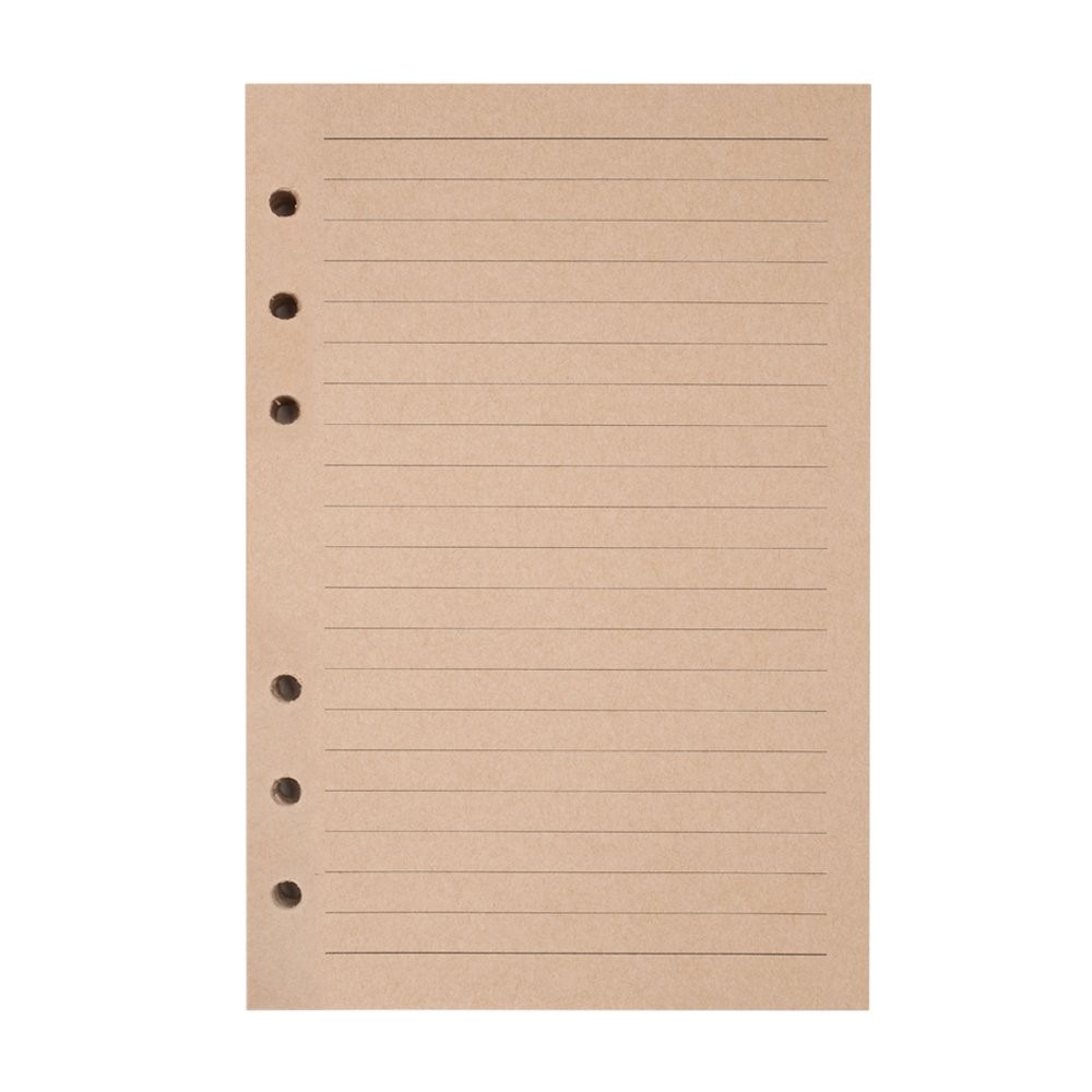 Refills Lined Paper, MALEDEN Refillable A6 Paper for 5×7 Journal A6, Kraft