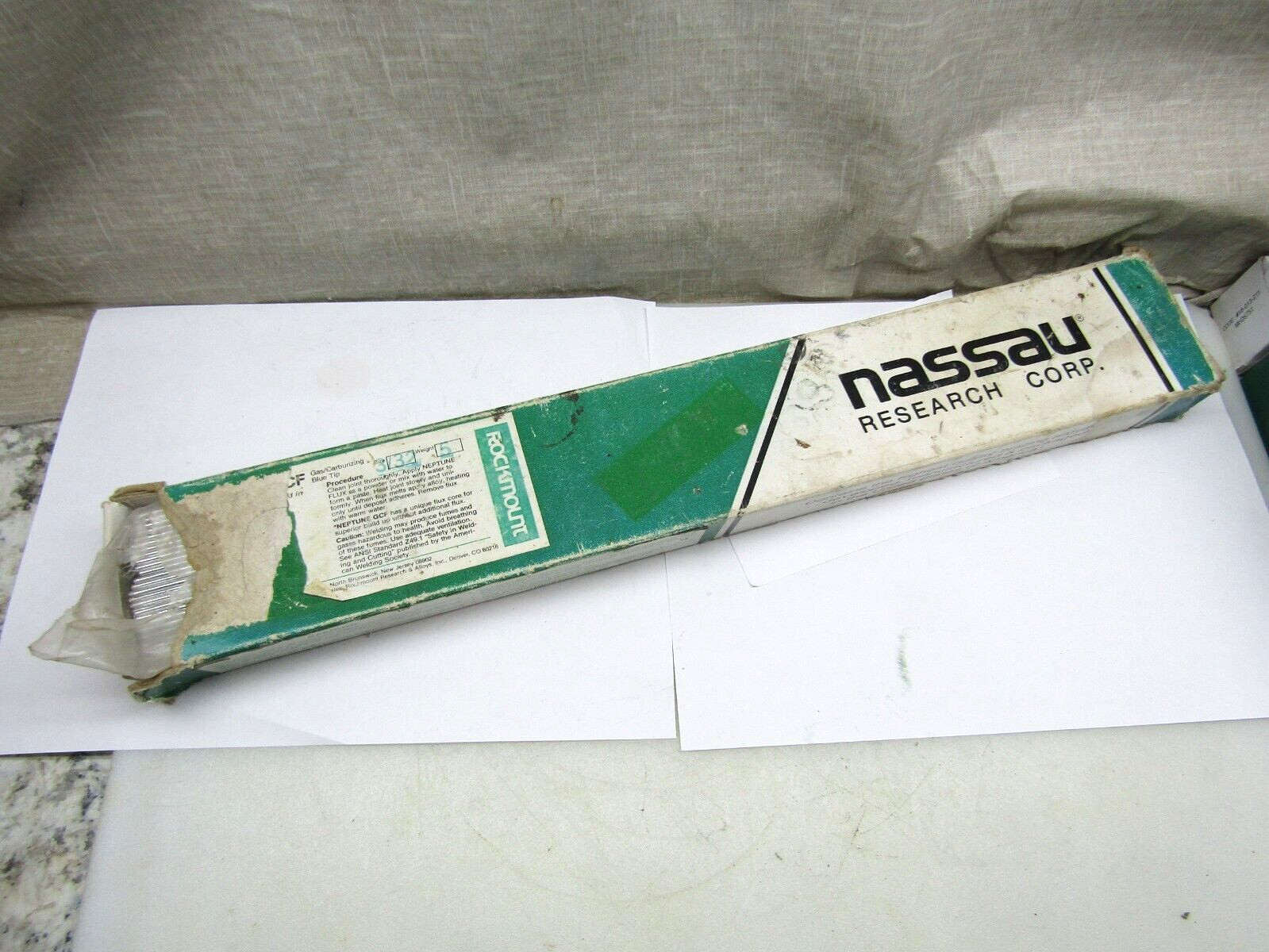 Nassau Neptune-CF 3/32″ Welding Electrode 3/32″ Welding Rod Open Box 5 lbs
