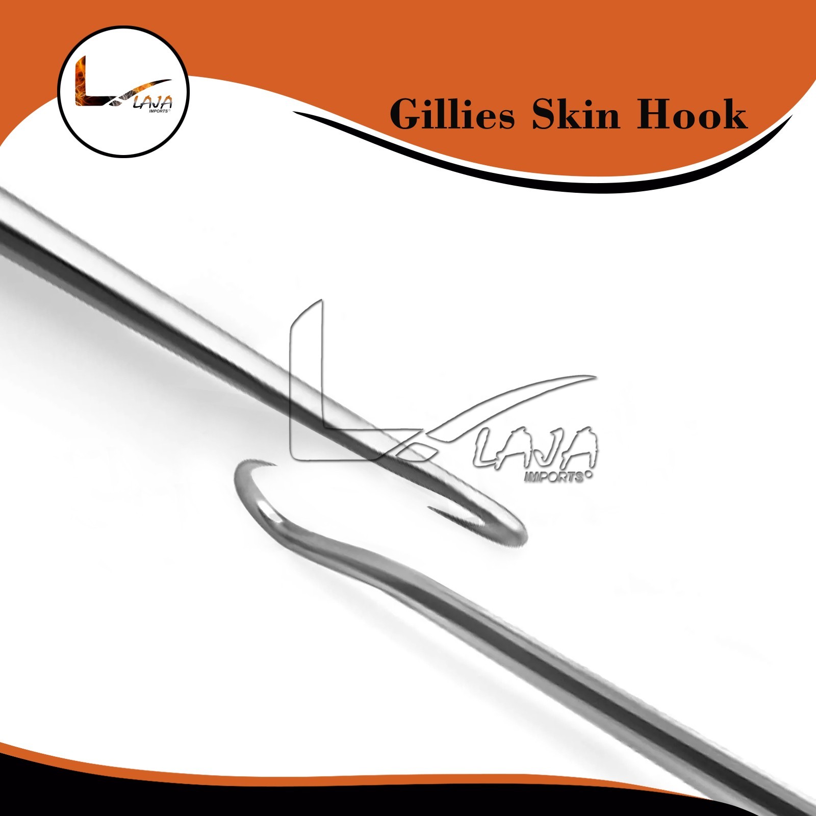 Gillies Skin Hook Retractor Surgical Dermatology Single Prong Retractor