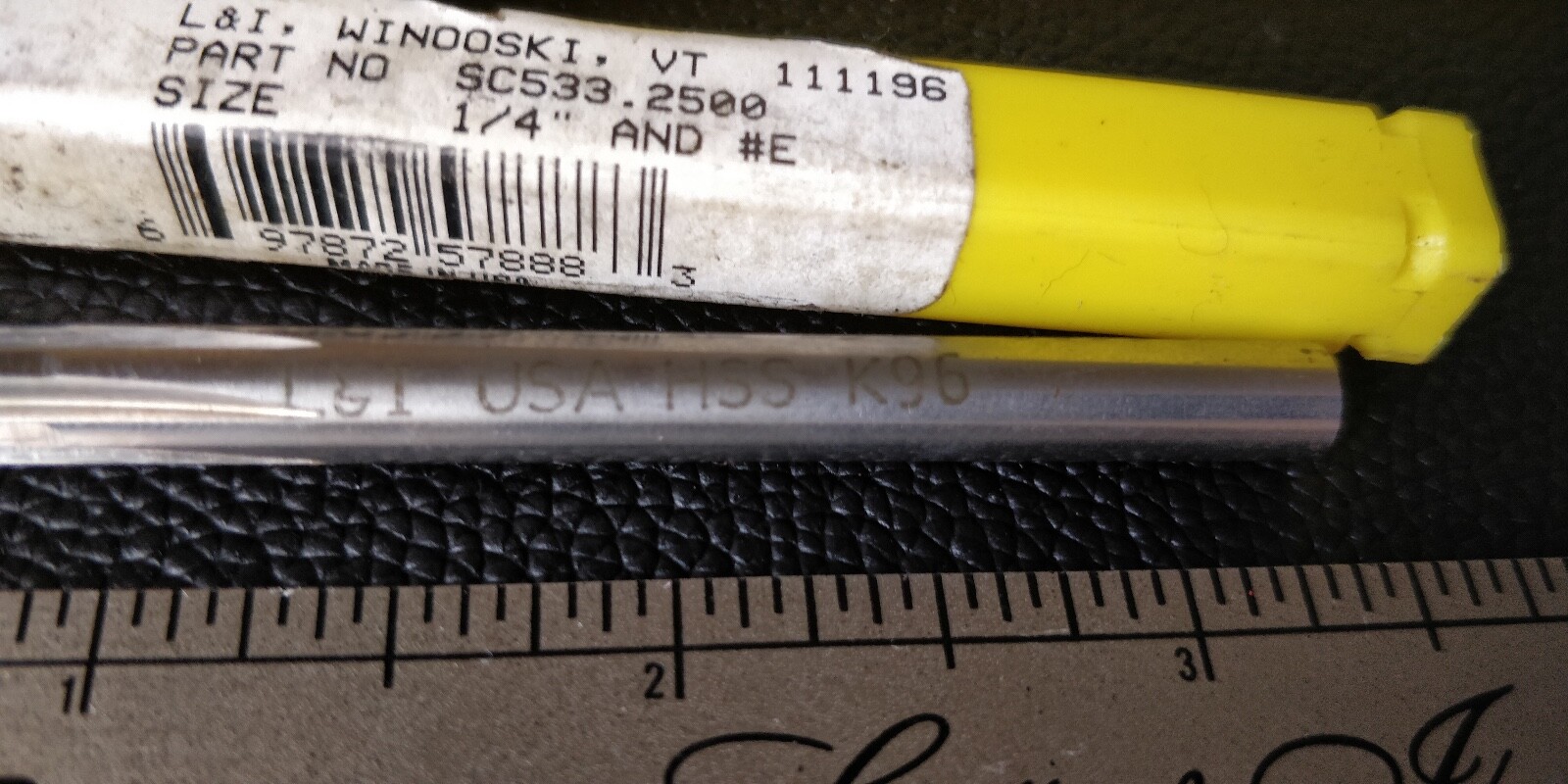 L&I SC533 🇺🇸 0.2500″ E – HSS -Chucking Reamer – Lavallee & Ide