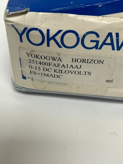 YOKOGAWA Horizon 251400FAFA1AAJ PANEL METER 0-15 DC KILOVOLTS, NOS
