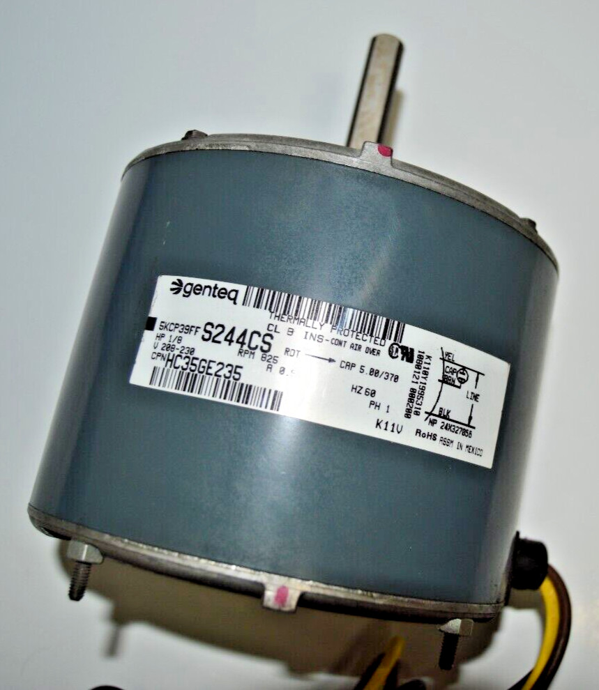 GENTEQ Tempstar Heil ICP HC35GE235 1/8 HP 825 RPM 208-230V Fan Motor 5KCP39FF
